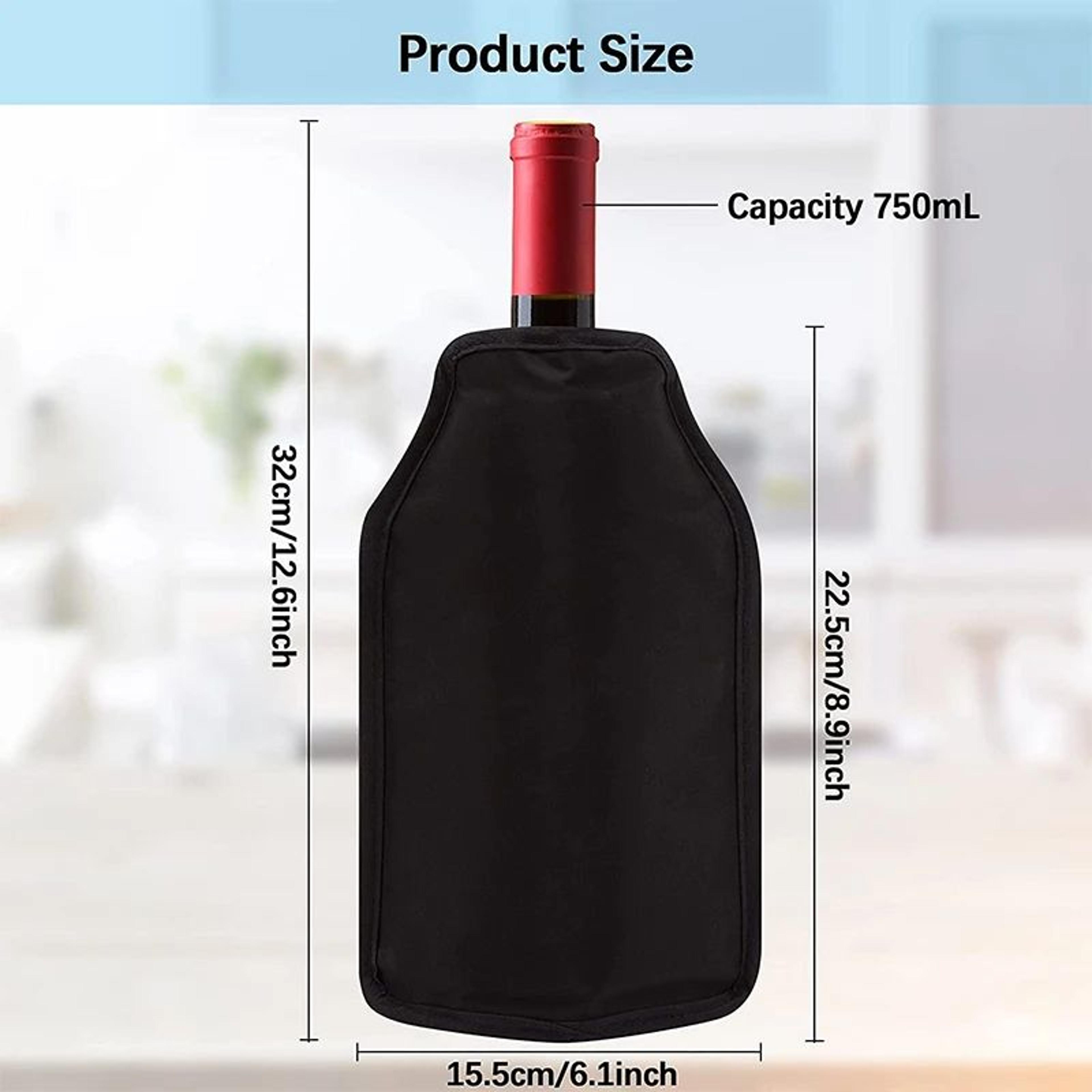 Portable Wine Cooling Sleeve Ice Bag Reusable Beverage Cooler For Picnic And Travel 3