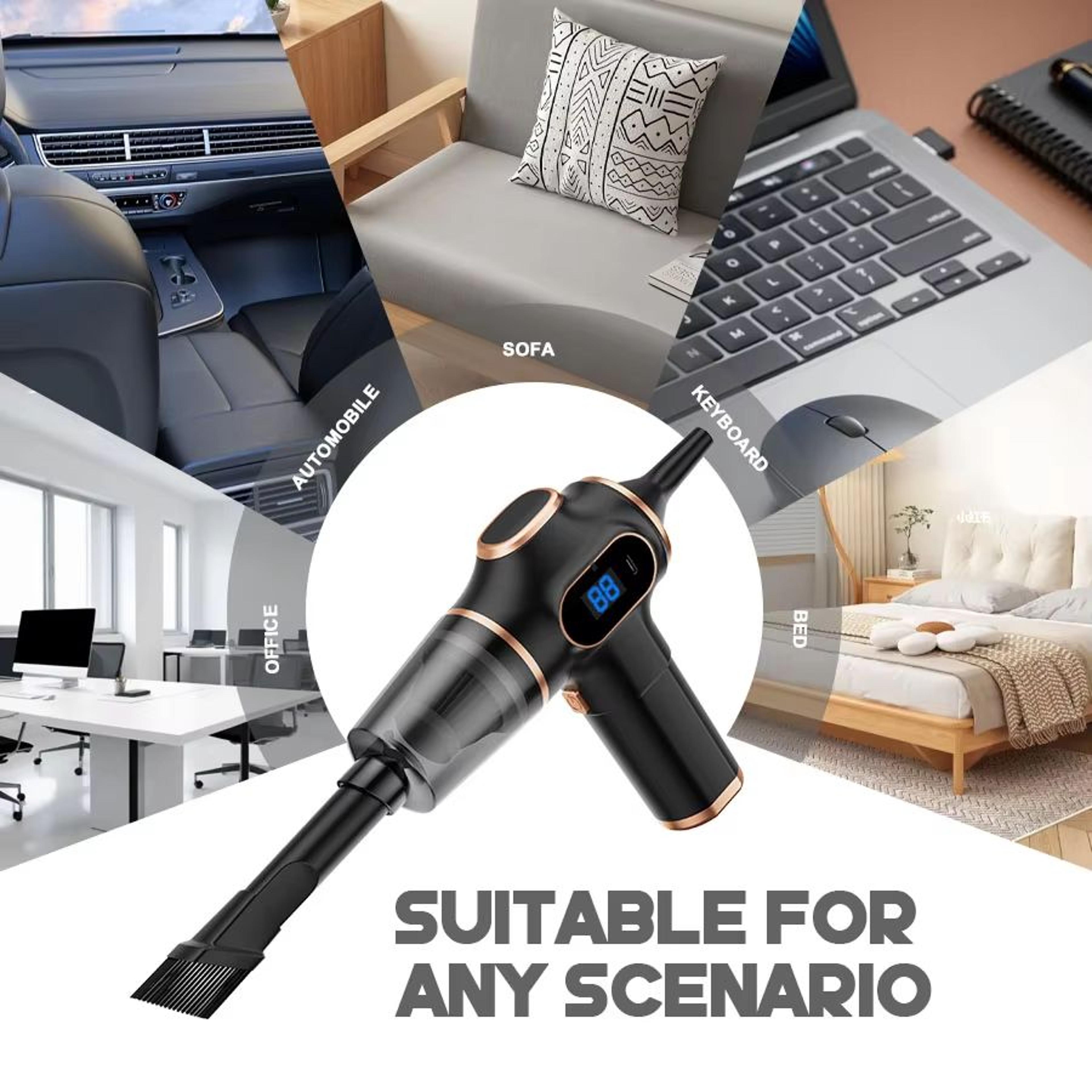 Wireless Mini Car Vacuum Cleaner High Power Portable Cordless Cleaner For Home And Office 2