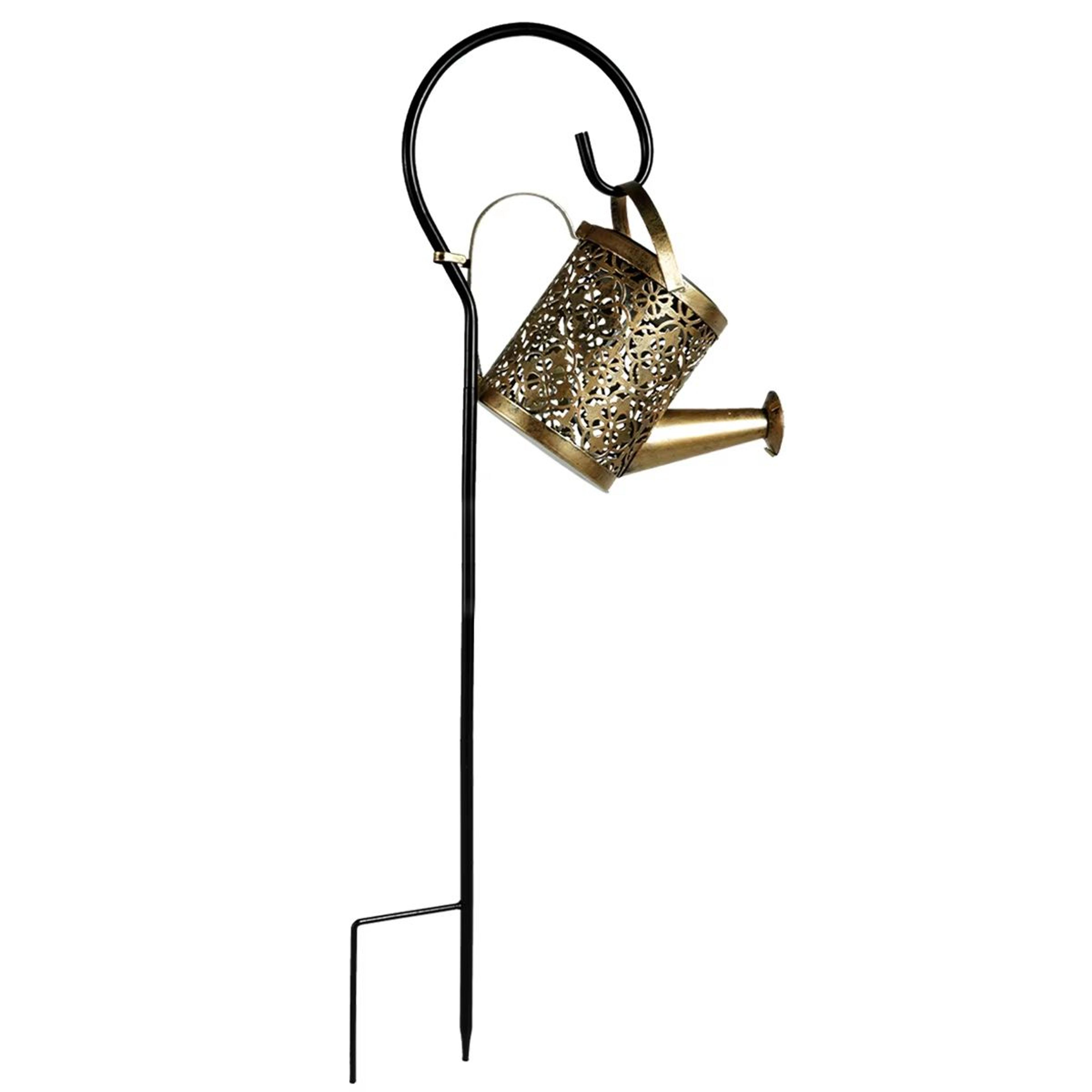 Solar Watering Can Light With 36 LED Fairy String Lights Waterproof Hanging Garden Lantern 2