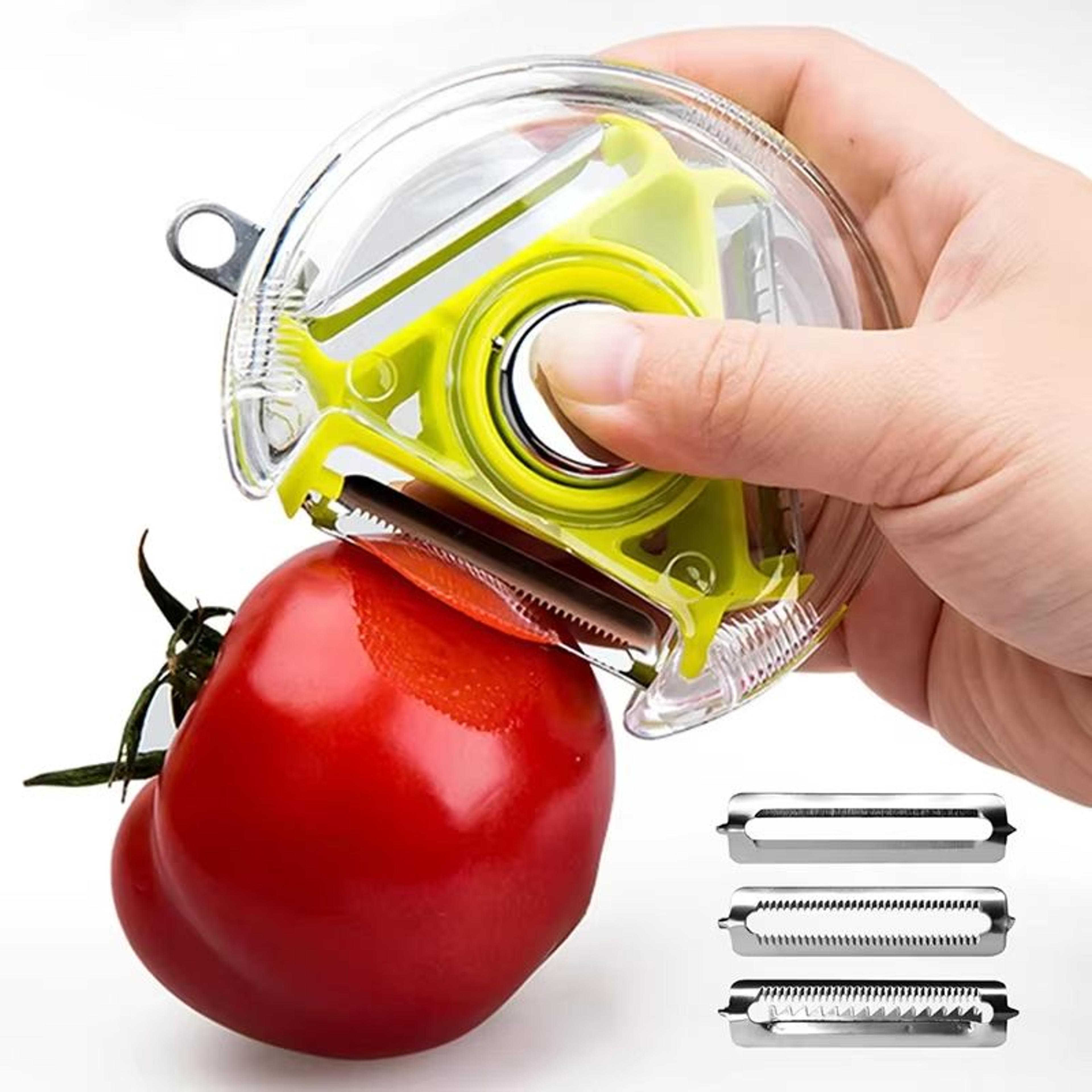3-in-1 vegetable peeler slicer stainless steel multifunction kitchen tool