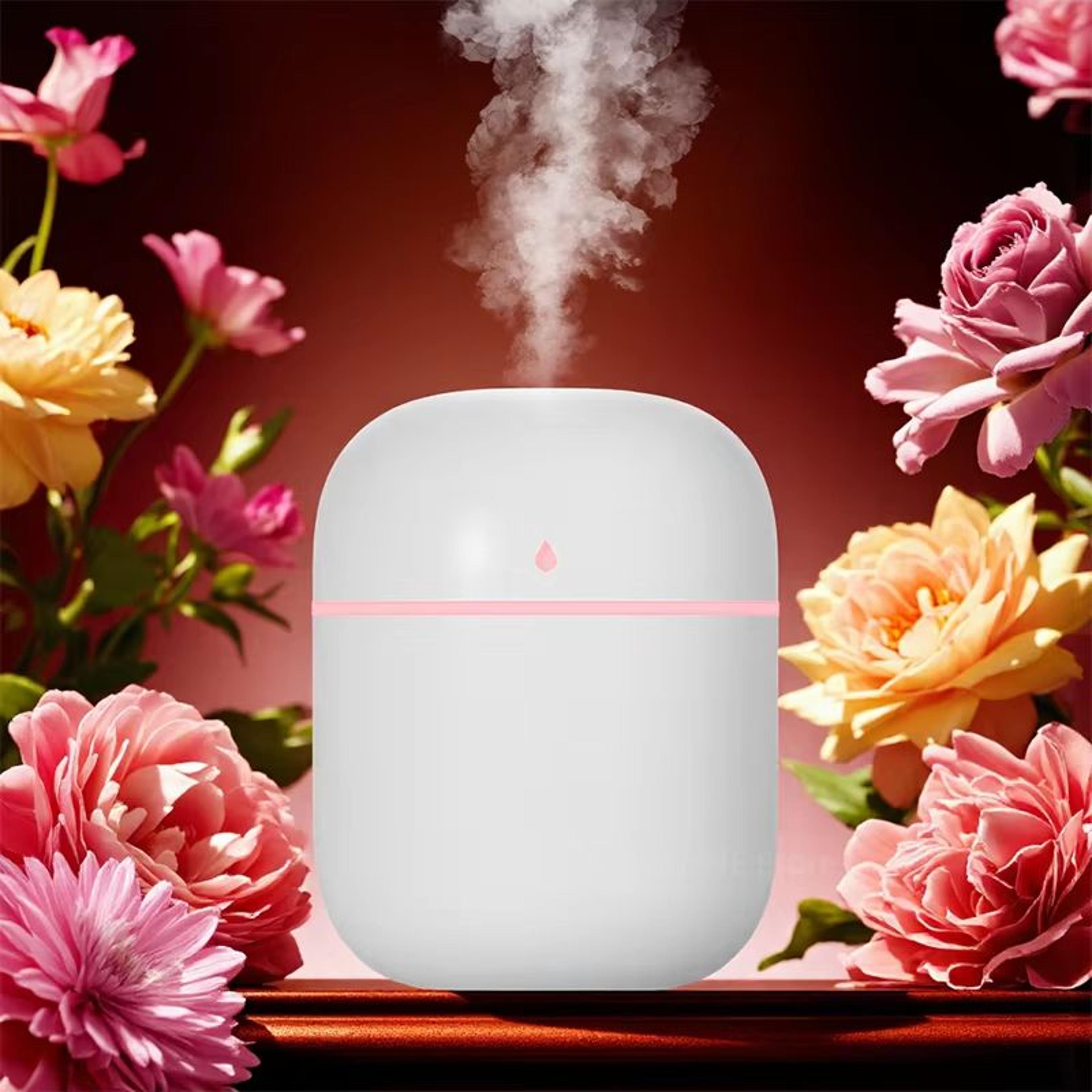 220ML USB Humidifier Aroma Diffuser Quiet Cool Mist With LED Night Light 2