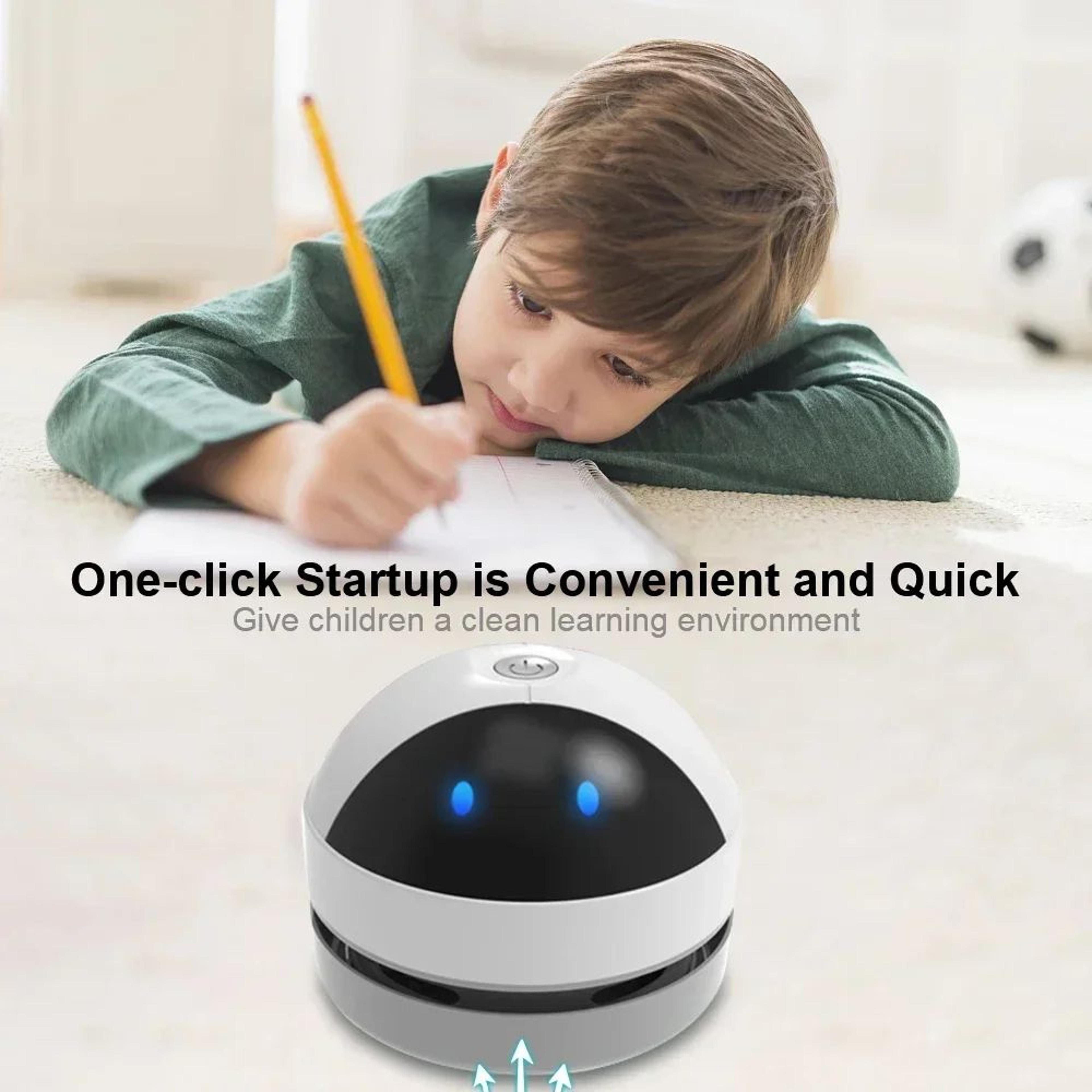 Mini Desktop Vacuum Cleaner Wireless Keyboard Vacuum USB Rechargeable Portable Dust Remover 2