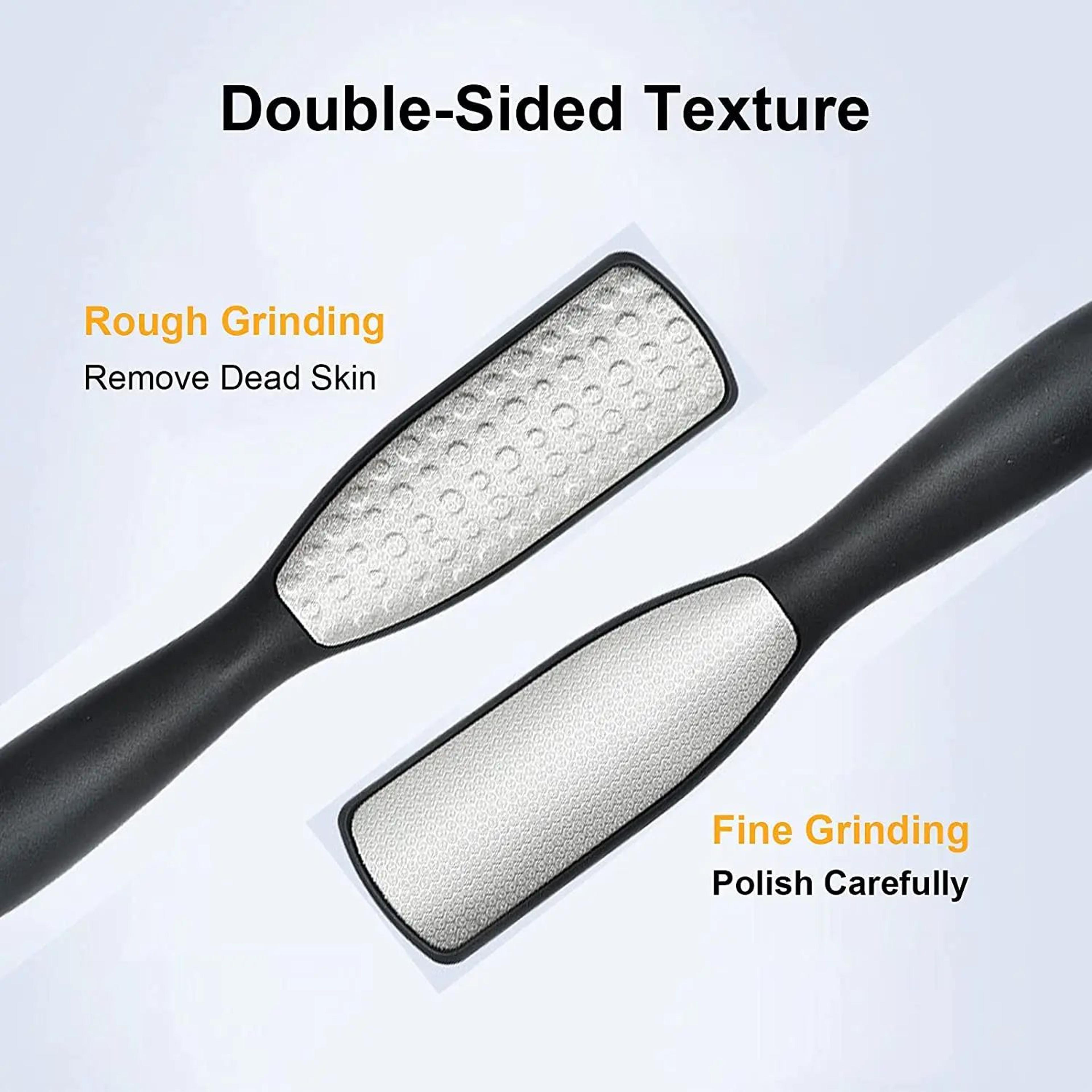 Stainless Steel DoubleSided Foot File Callus Remover For Smooth Heels And Pedicure Care 1