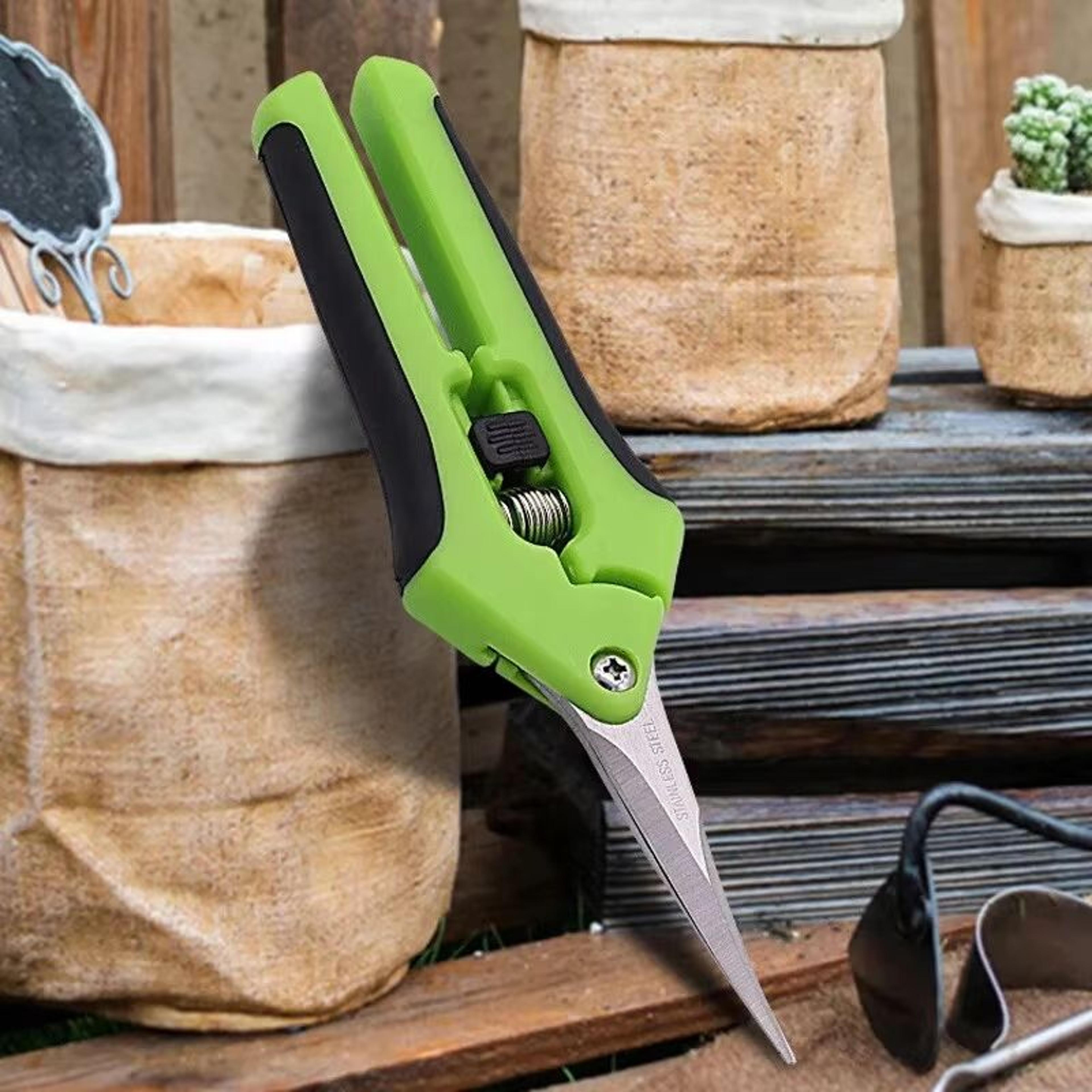 Heavy Duty Garden Pruning Shears Non Slip Labor Saving Plant Clippers 1