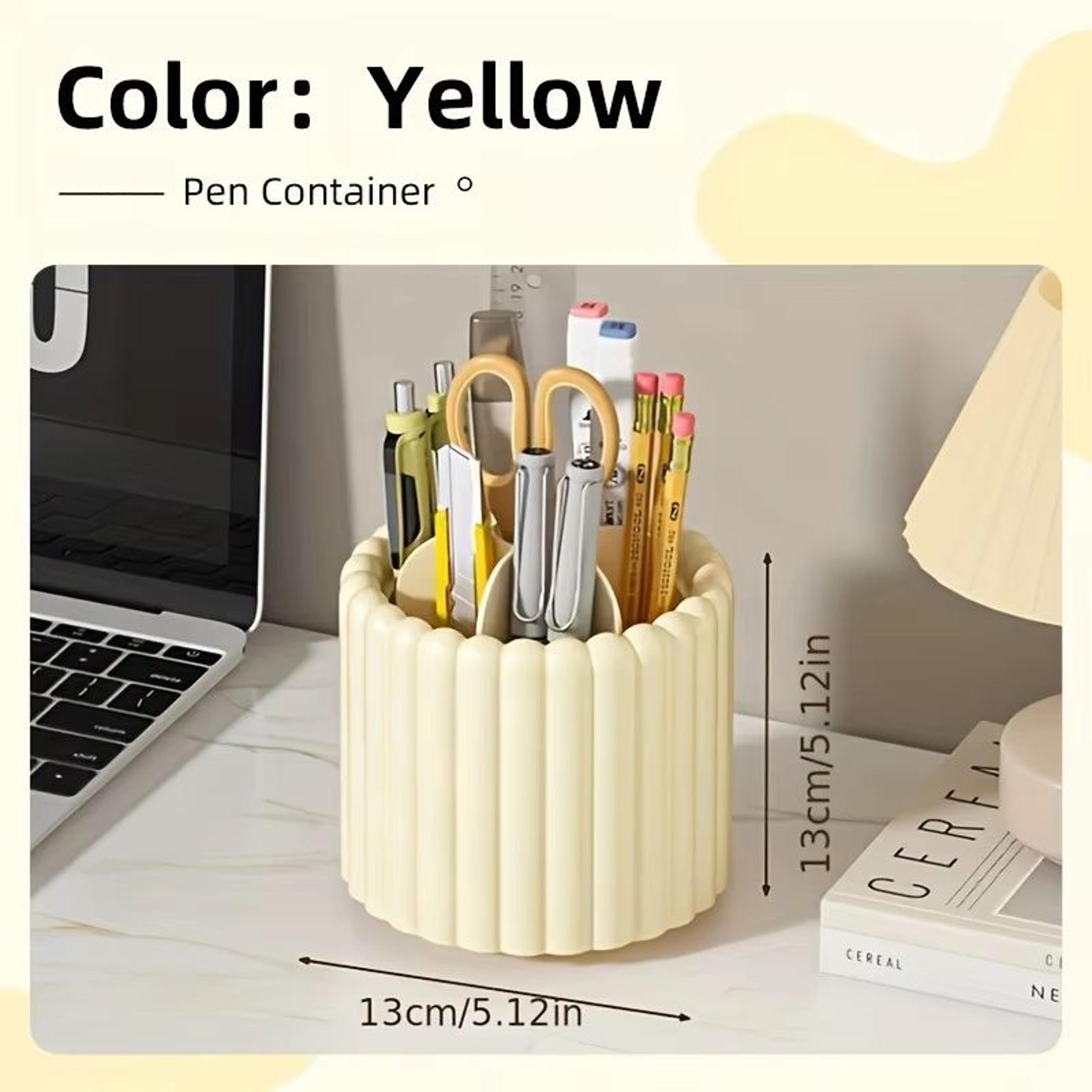 360 Rotating Desk Organizer Pen Holder Multi Functional Space Saving Storage 6