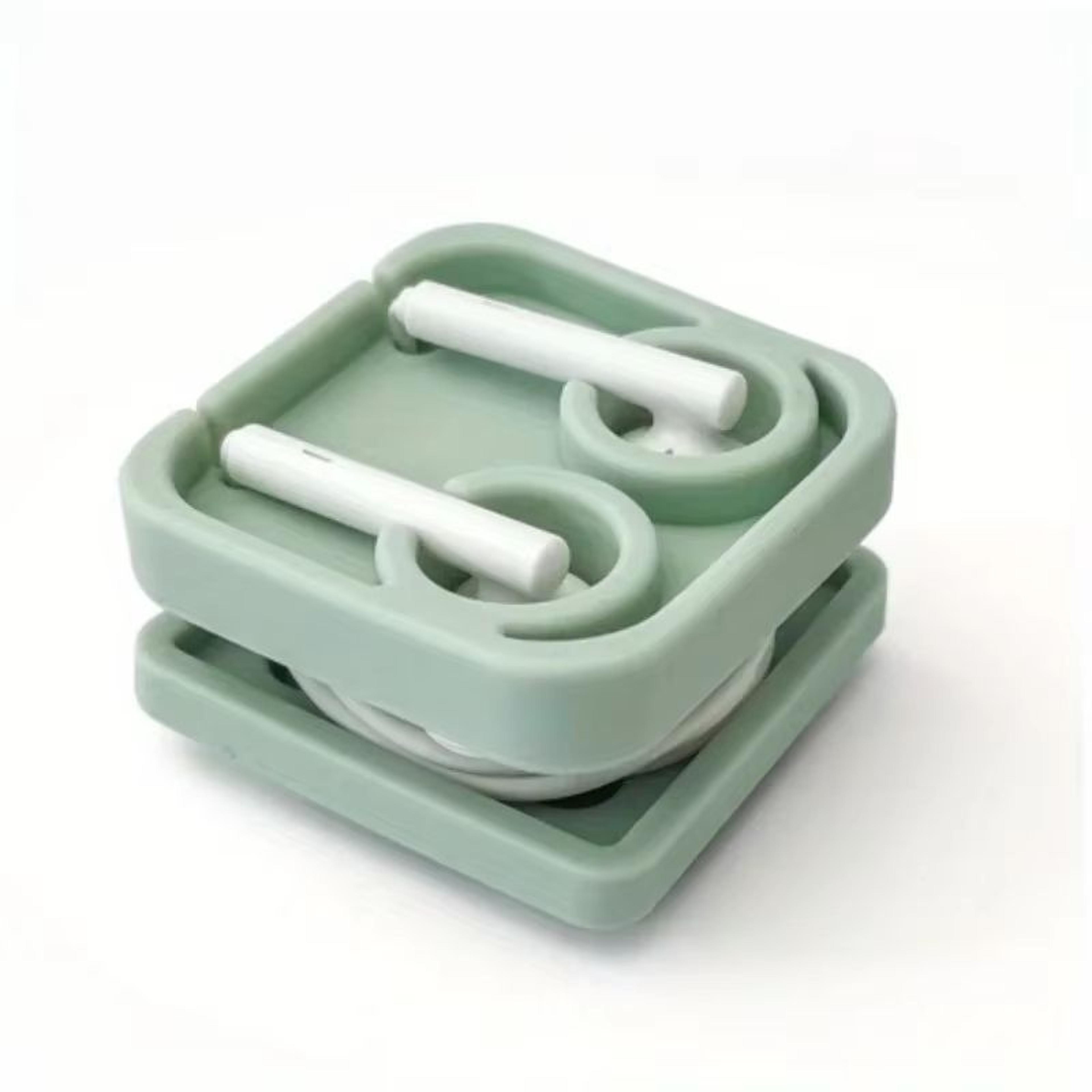 Silicone Headphone Cable Organizer Reusable Cord Winder Compact Wire Holder 1