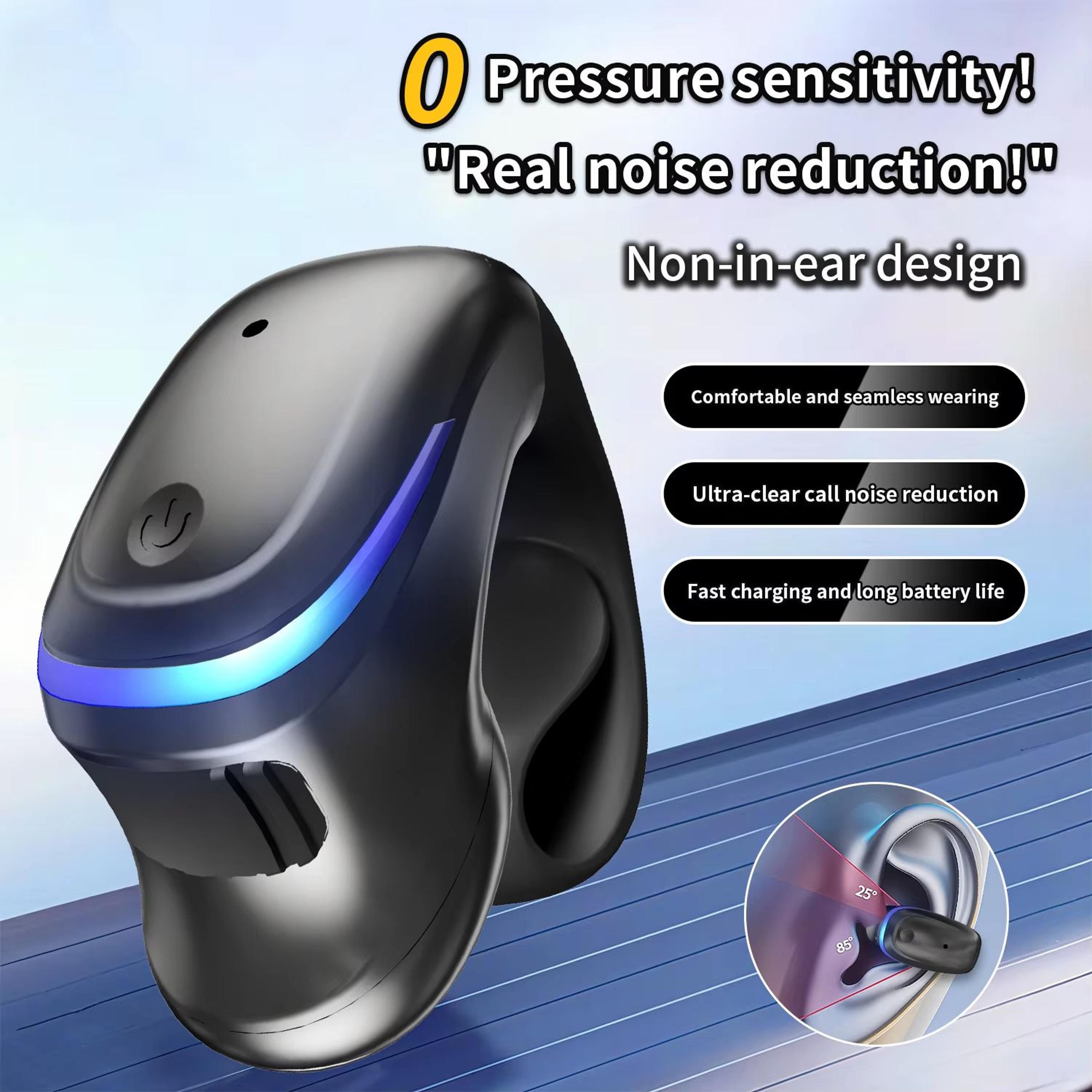 Bone Conduction Bluetooth 53 Clip On Headset Lightweight Wireless Open Ear Earphones 0