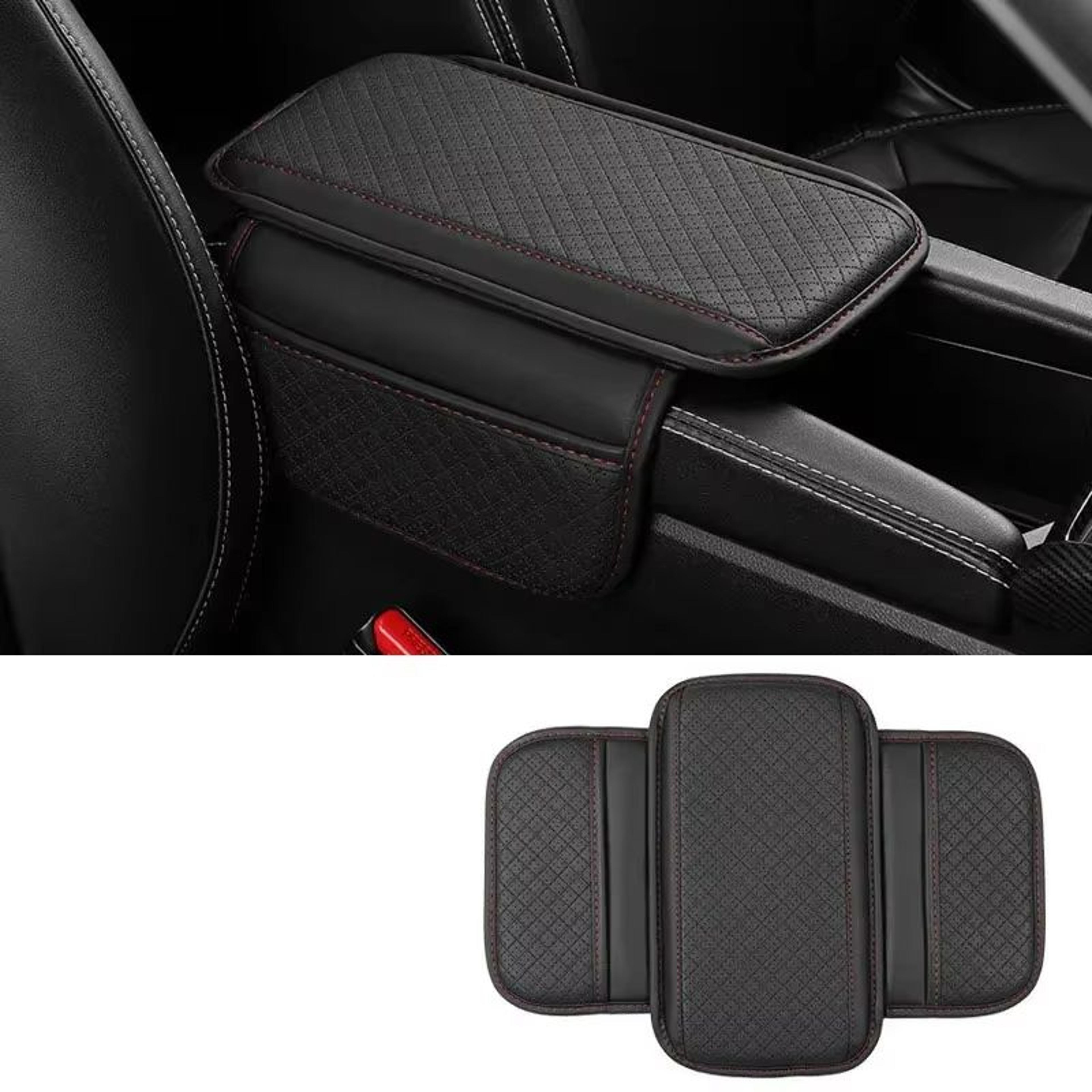 Universal PU Leather Car Armrest Cushion Breathable Center Console Cover Protector 4