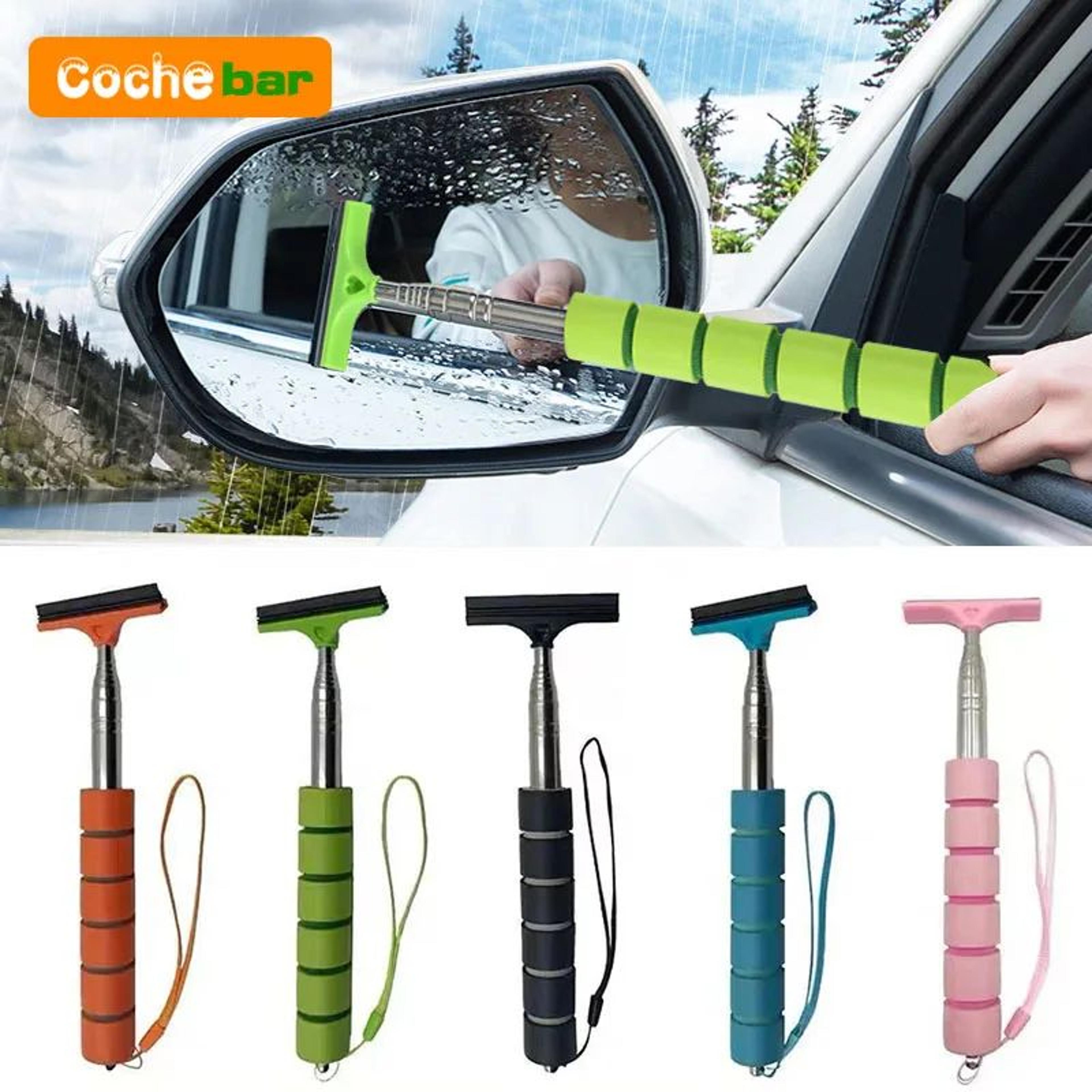 Telescopic Car Rearview Mirror Wiper Portable Auto Glass Cleaner Tool 2