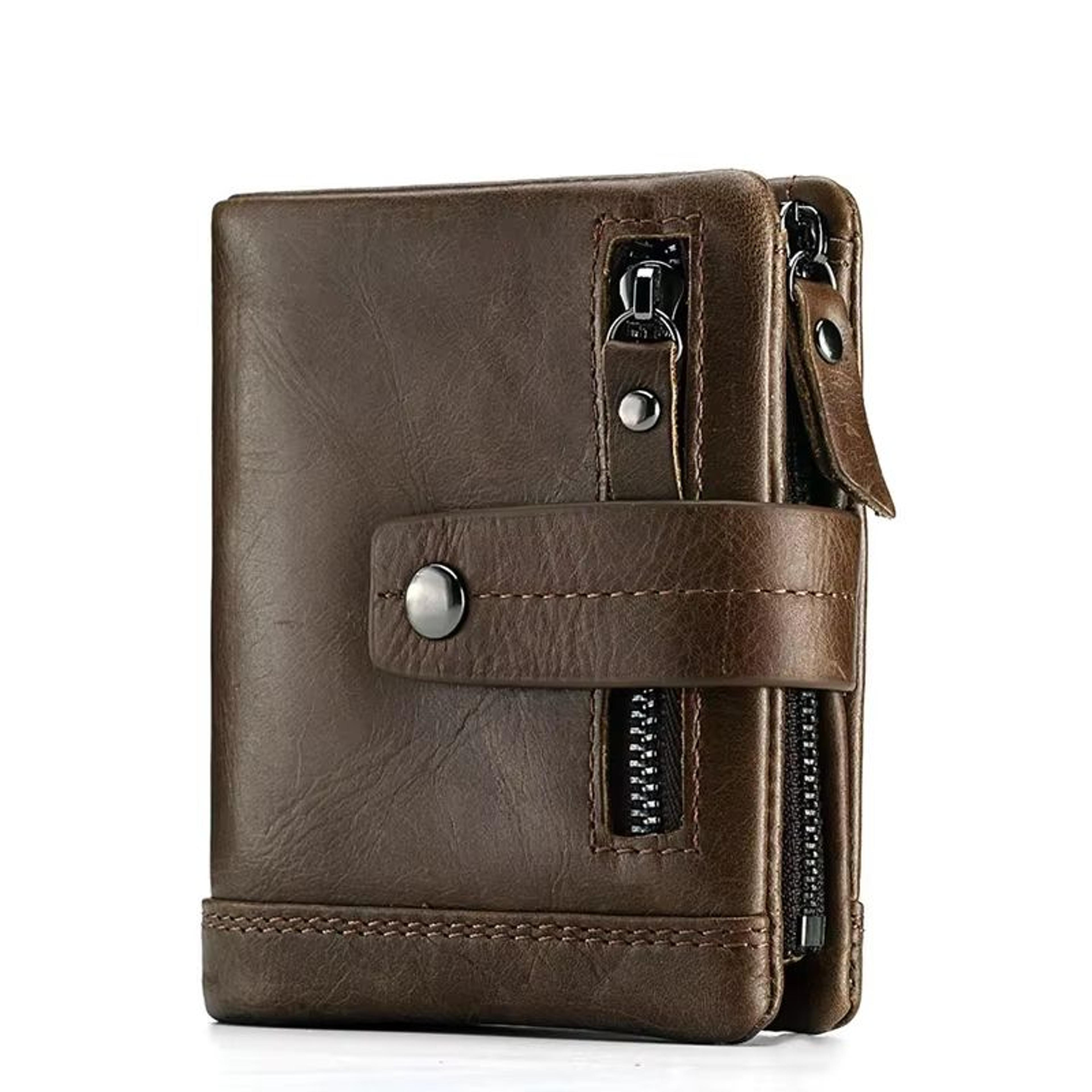 Compact Genuine Leather Womens Wallet With Coin Pocket And Card Organizer 9