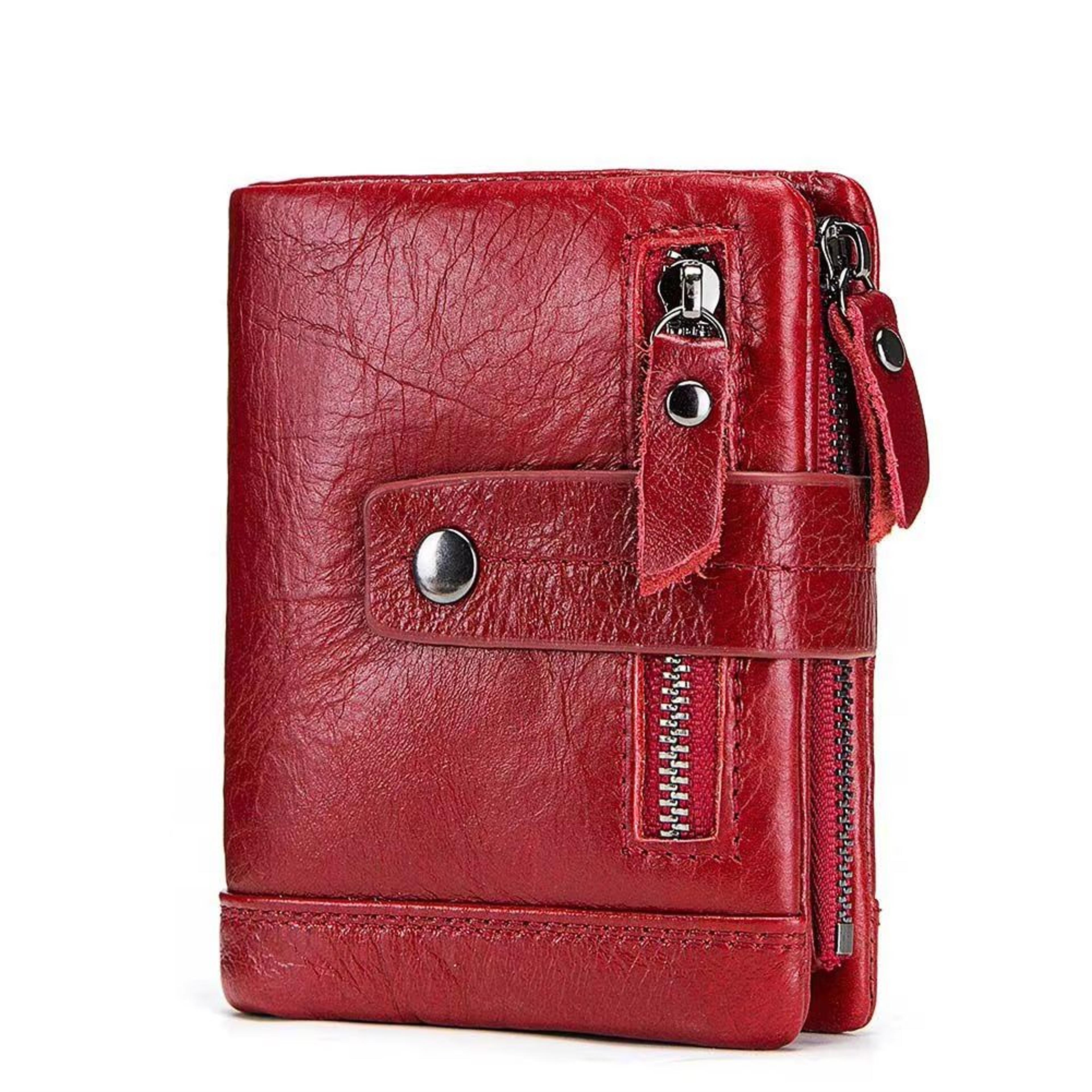Compact Genuine Leather Womens Wallet With Coin Pocket And Card Organizer 6