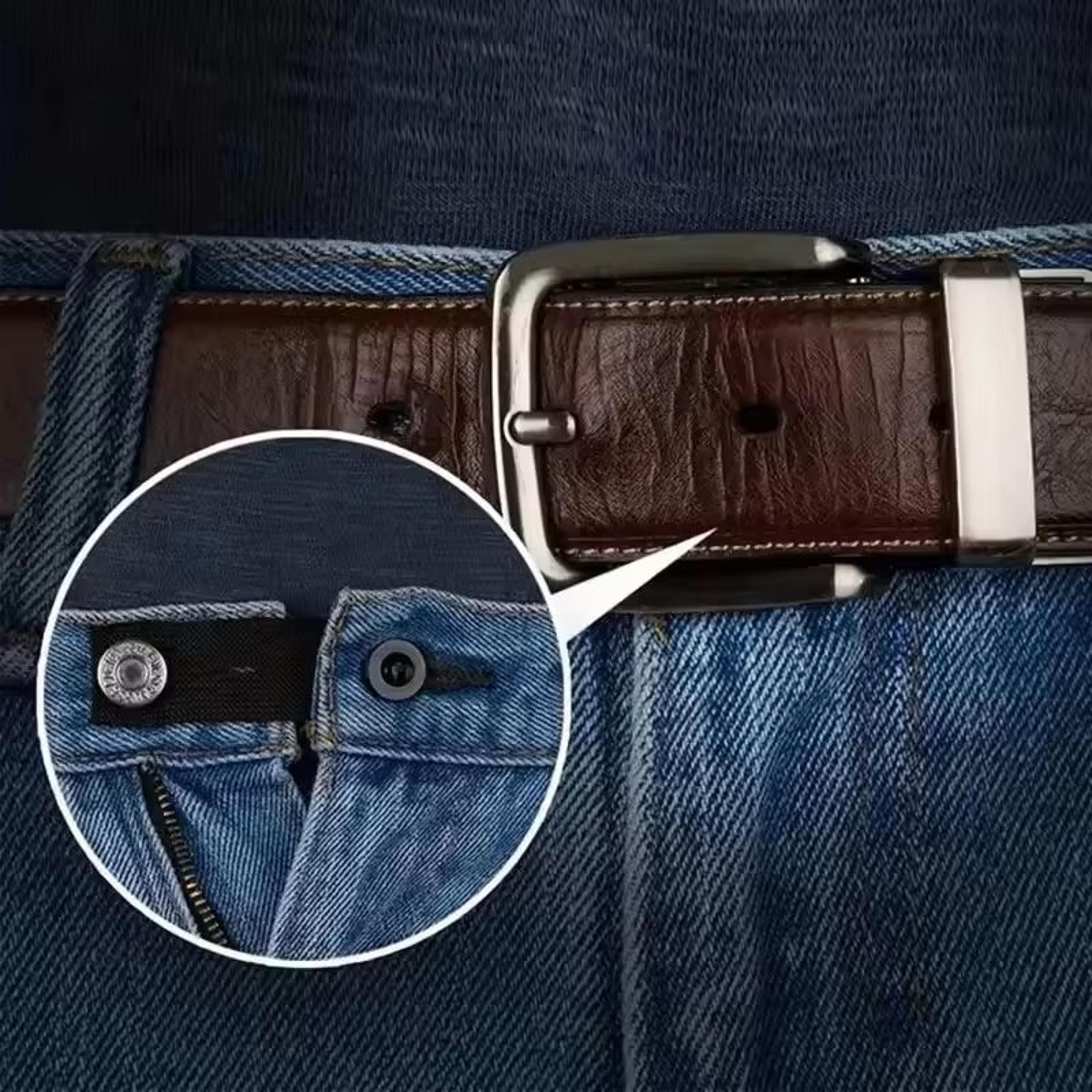 Adjustable Pant Waist Extender Set No Sew Button Hooks For Jeans And Skirts 4