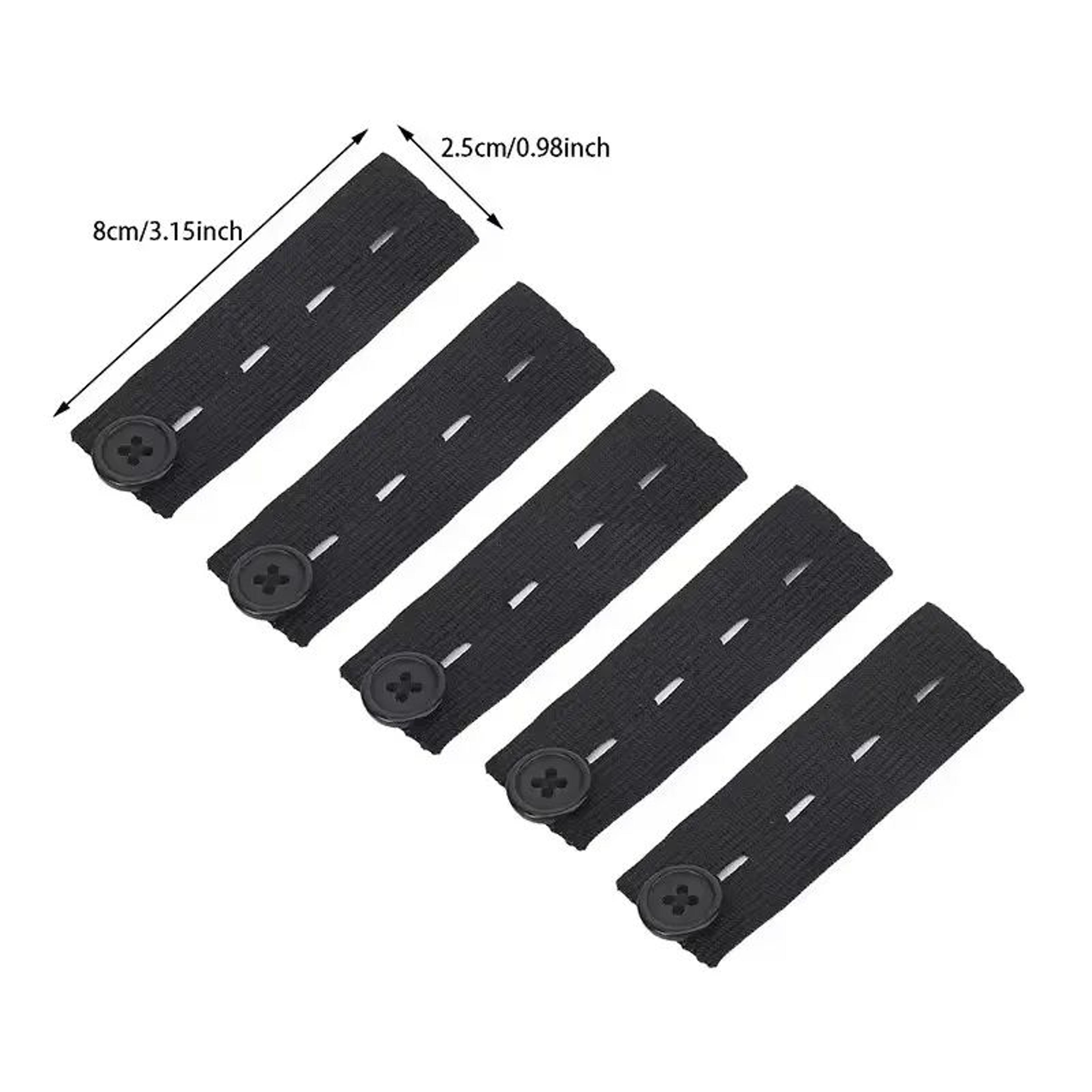 Adjustable Pant Waist Extender Set No Sew Button Hooks For Jeans And Skirts 5