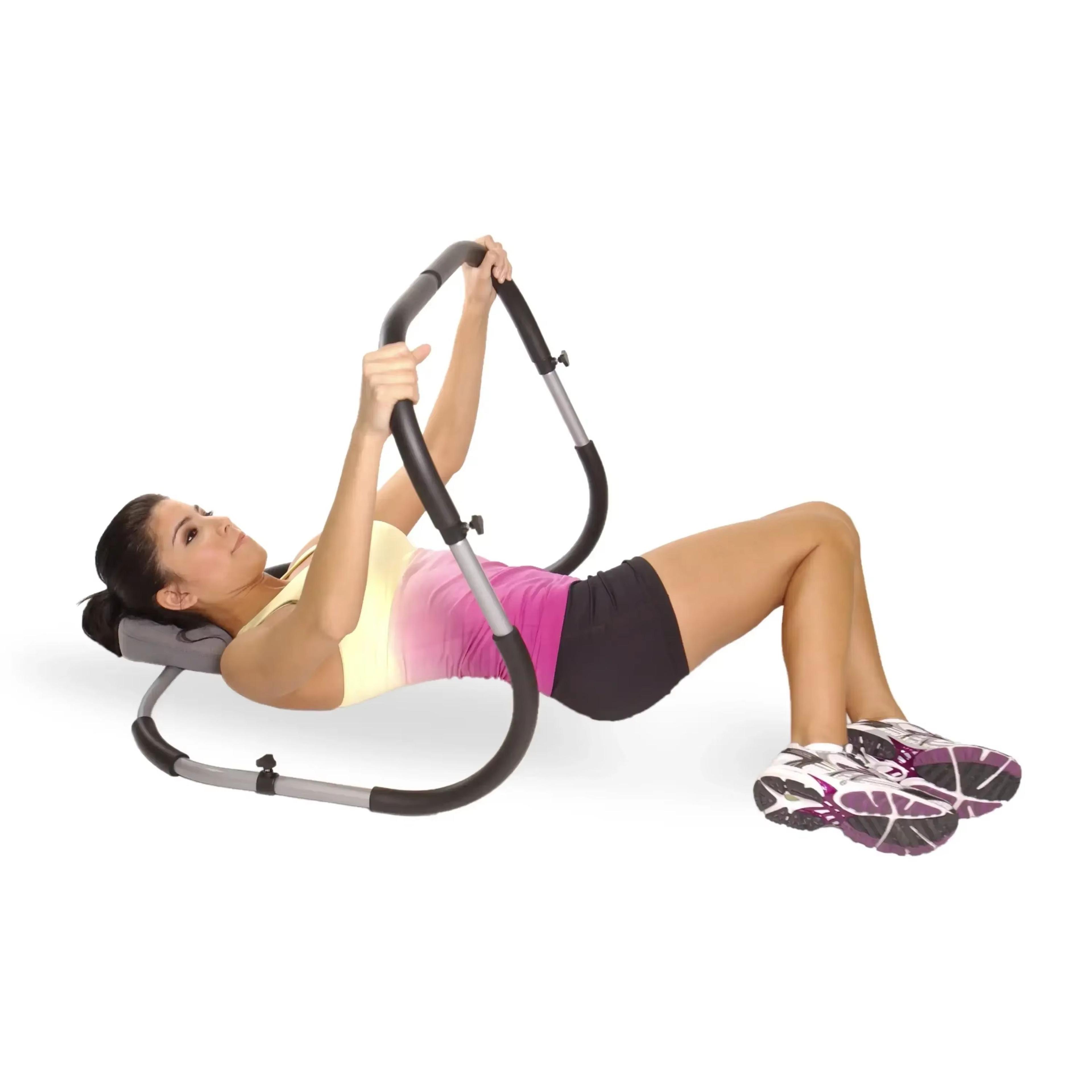 Compact Steel Frame Ab Crunch Machine With Ergonomic Support  Home Core Trainer For Effective Abs W 2