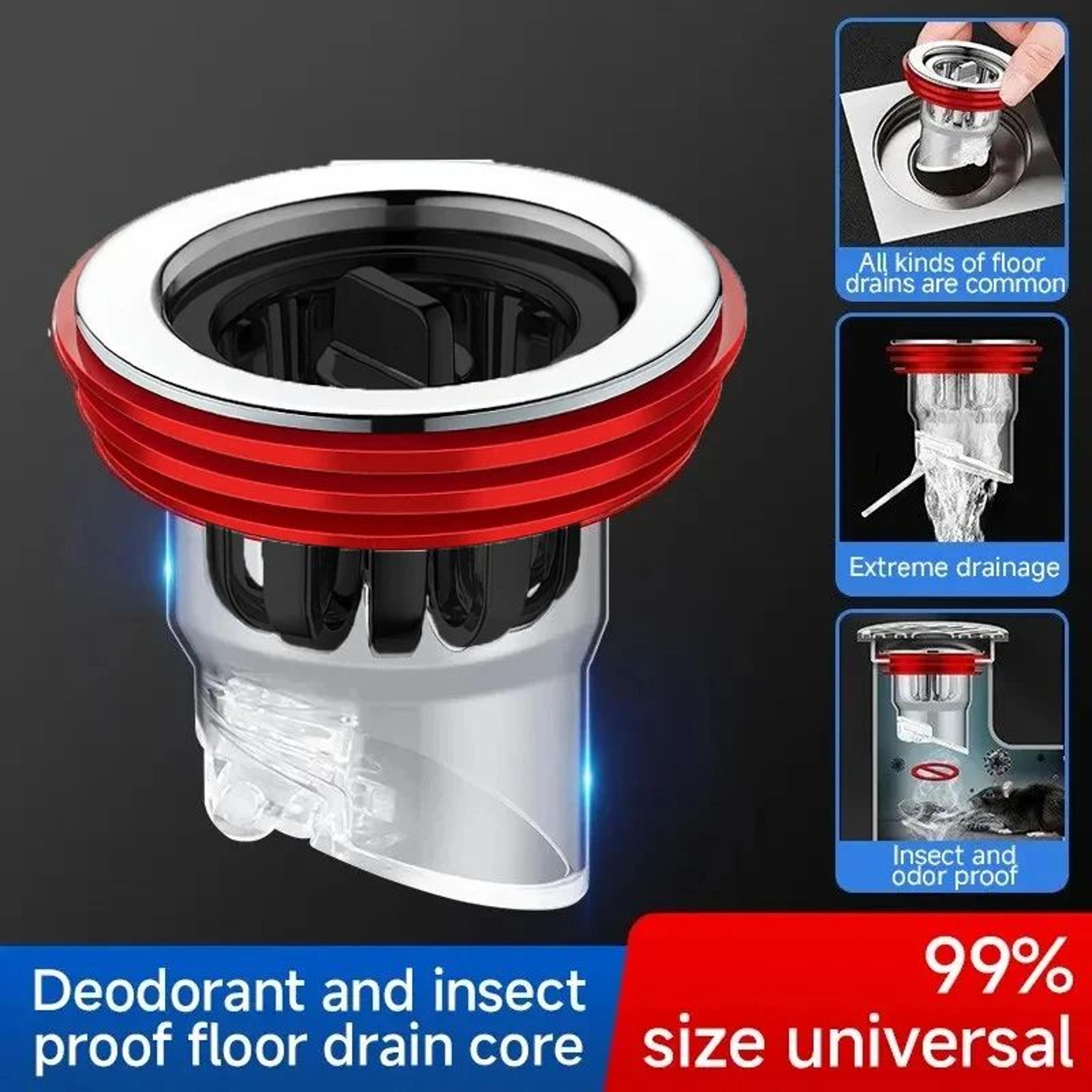 Odor Proof Floor Drain Valve With One Way Backflow Prevention Core 4