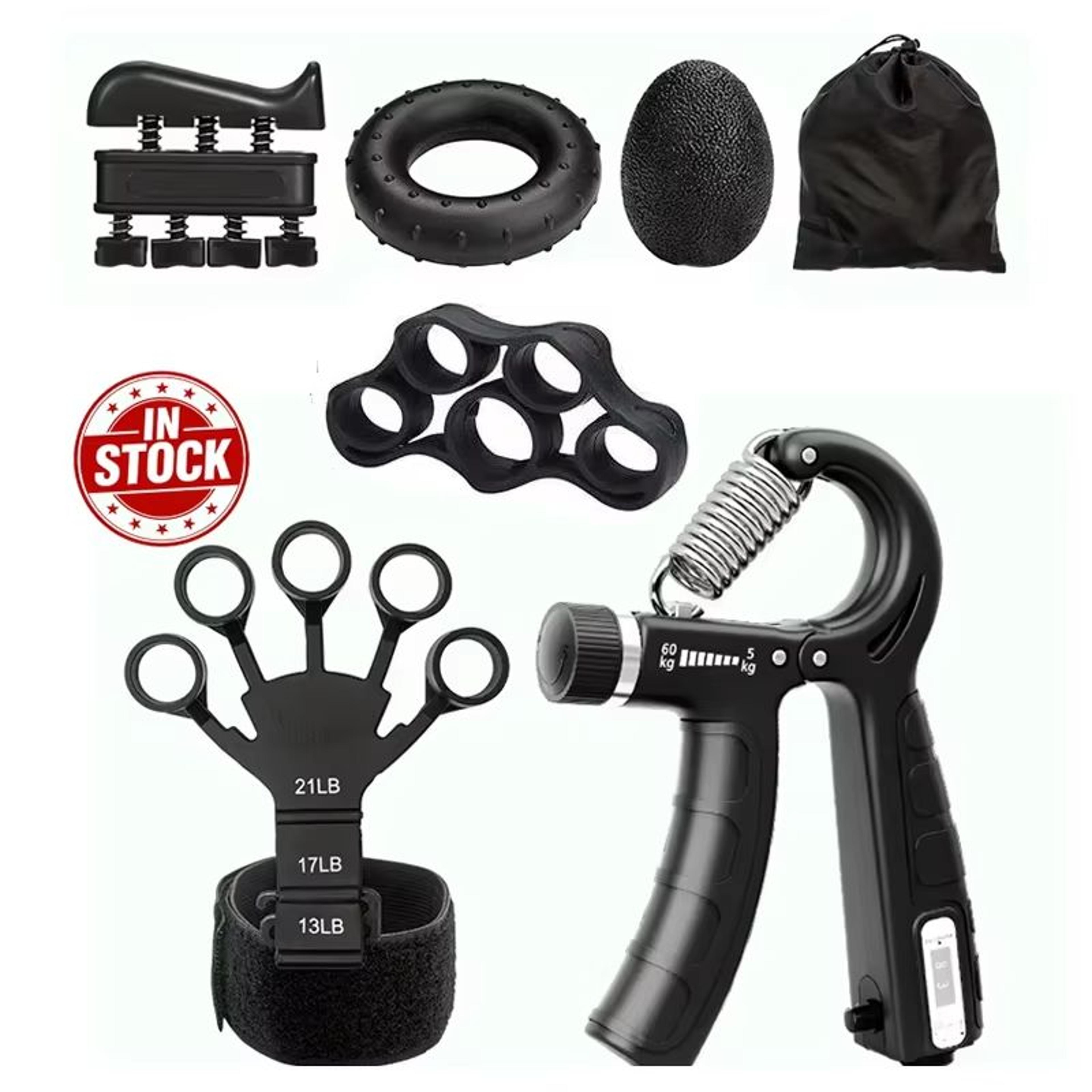5 In 1 Grip Strength Trainer Set  Hand Gripper Finger Stretcher  Stress Relief Kit For Wrist And Fo 0