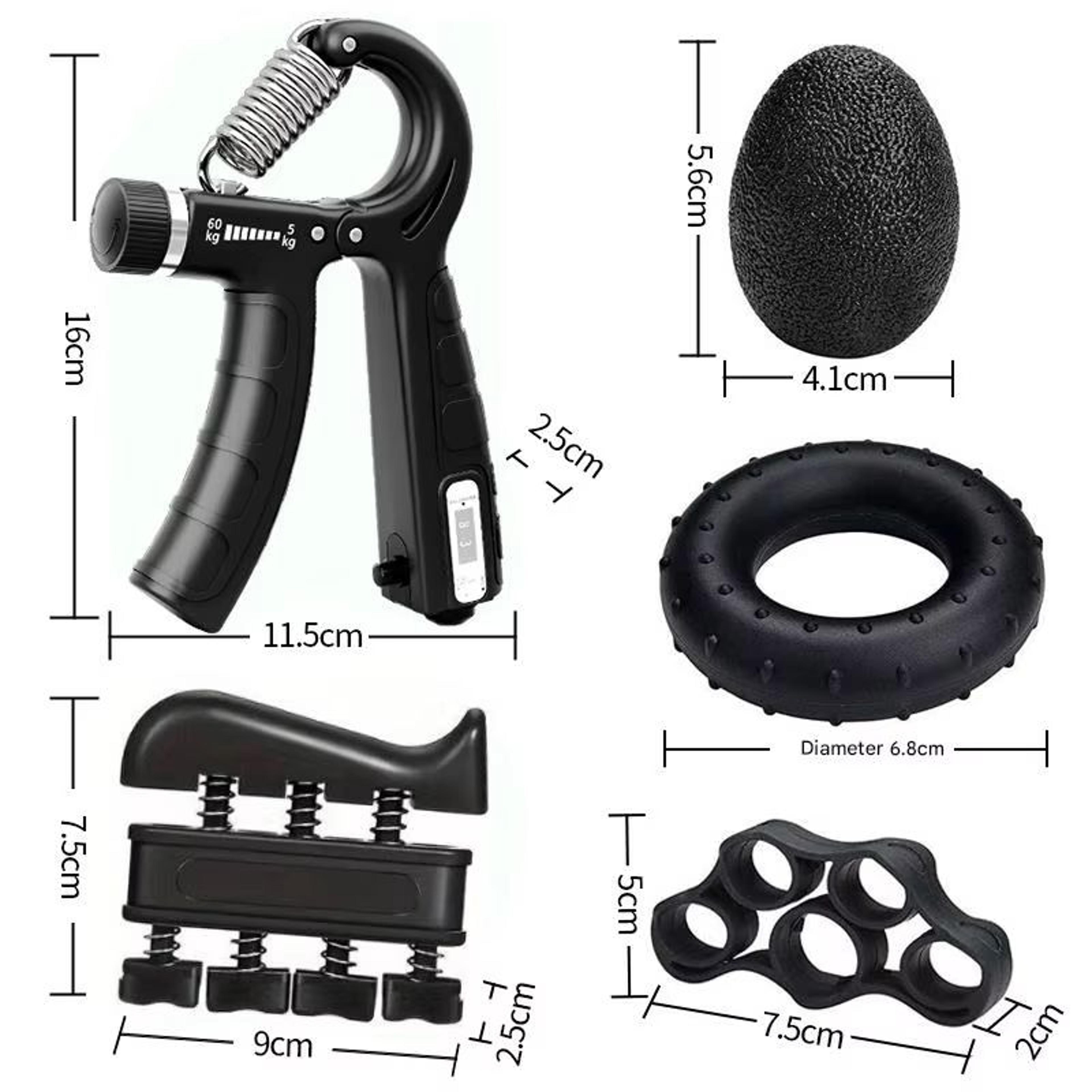 5 In 1 Grip Strength Trainer Set  Hand Gripper Finger Stretcher  Stress Relief Kit For Wrist And Fo 3