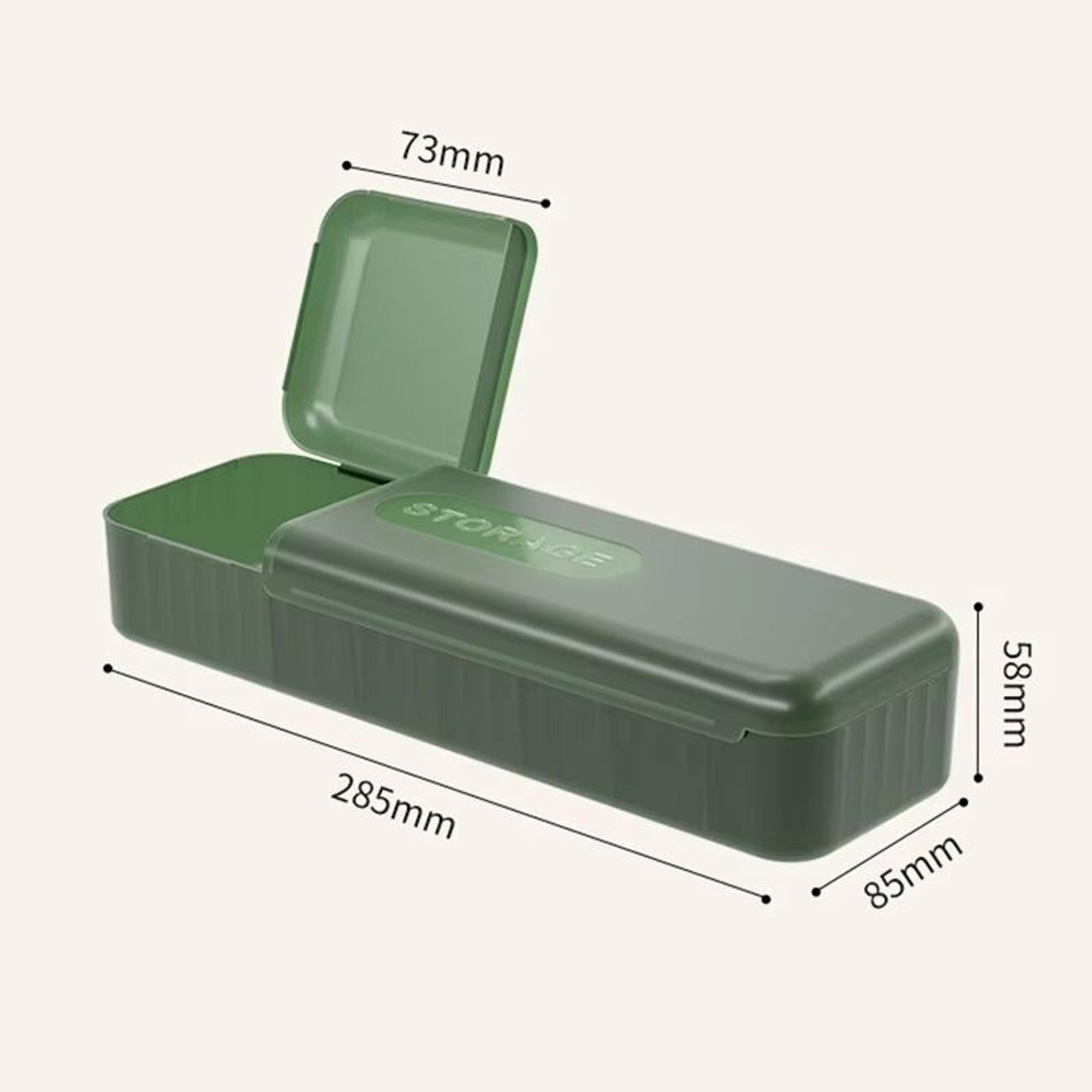 7 Compartment Cable Organizer Storage Box  Portable Charger  Data Cord Case For Home And Travel 4