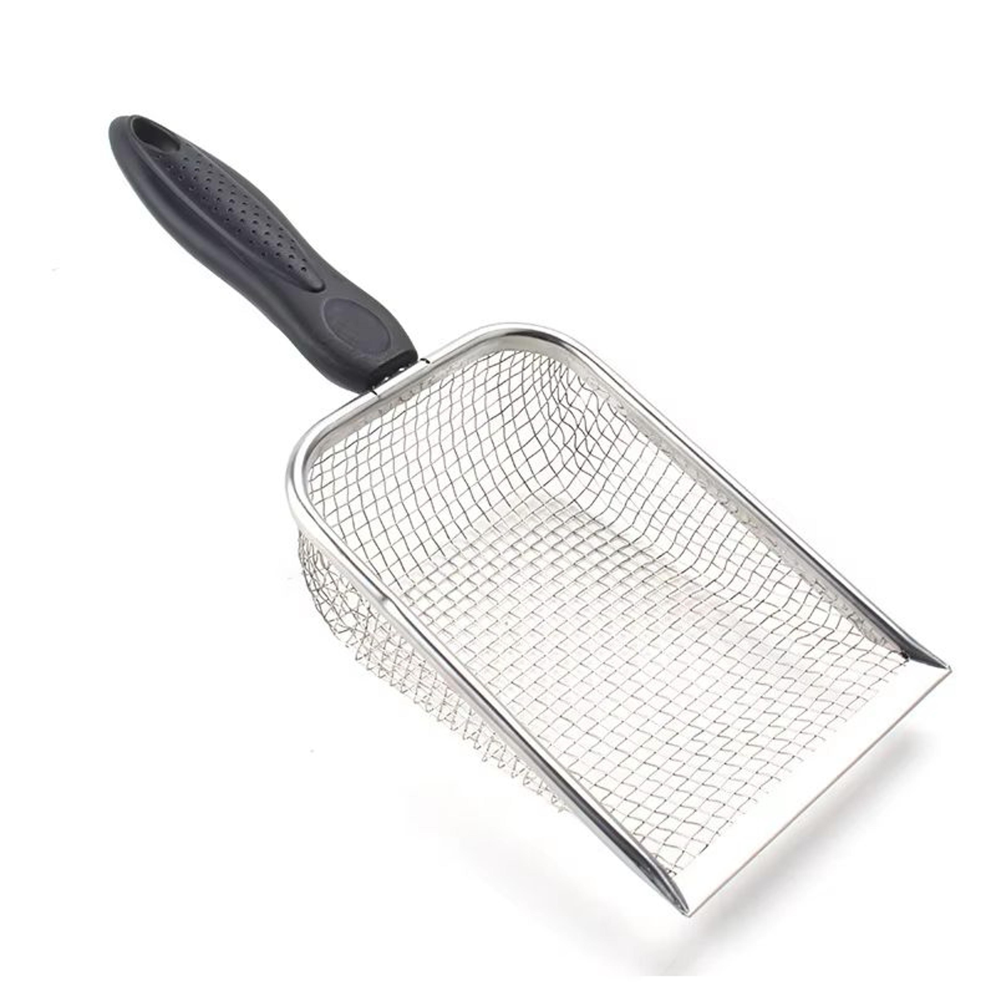 Stainless Steel Cat Litter Scoop With Sifting Holes And Ergonomic Handle 3