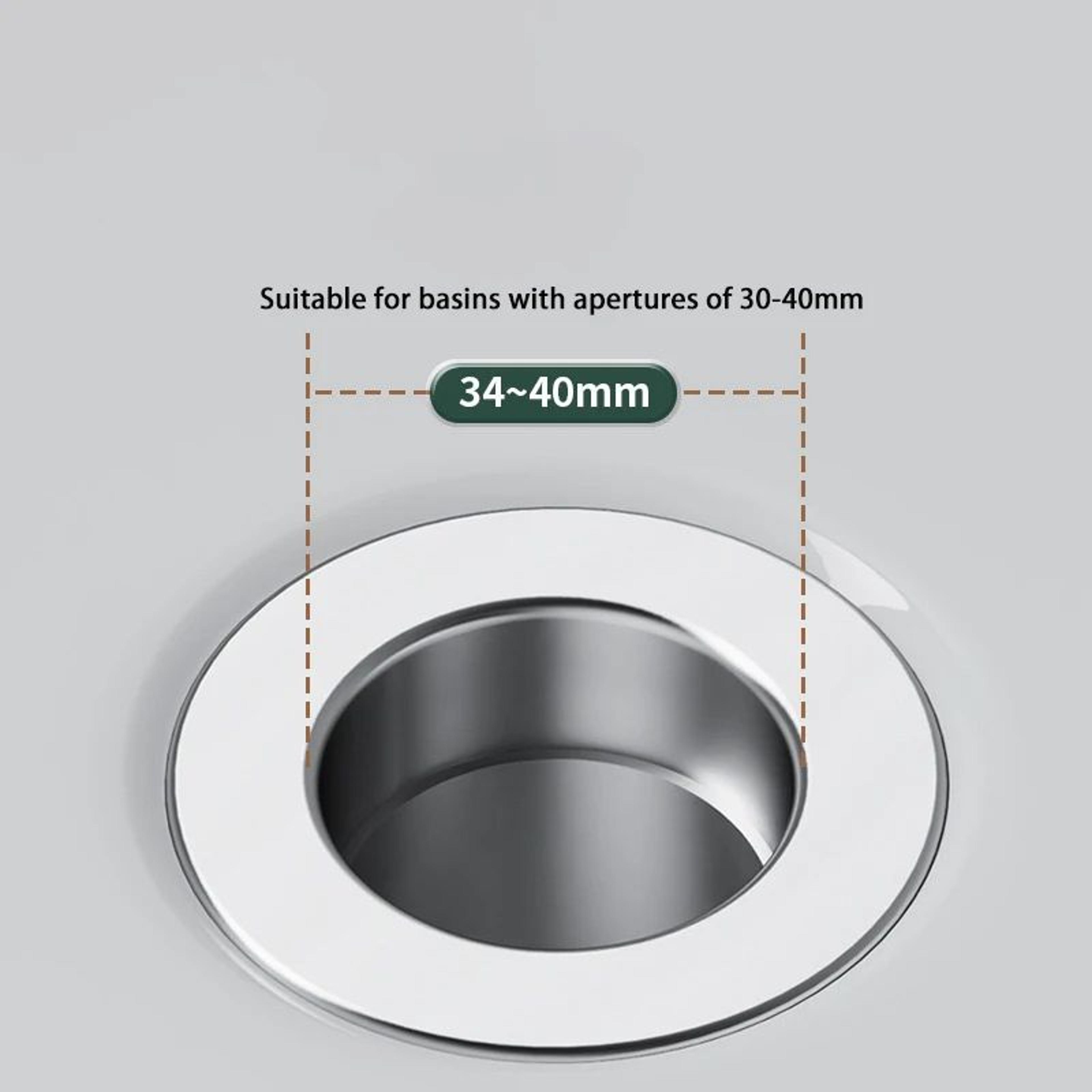 Universal PopUp Sink Drain Stopper With Hair Catcher And AntiClog Filter 4