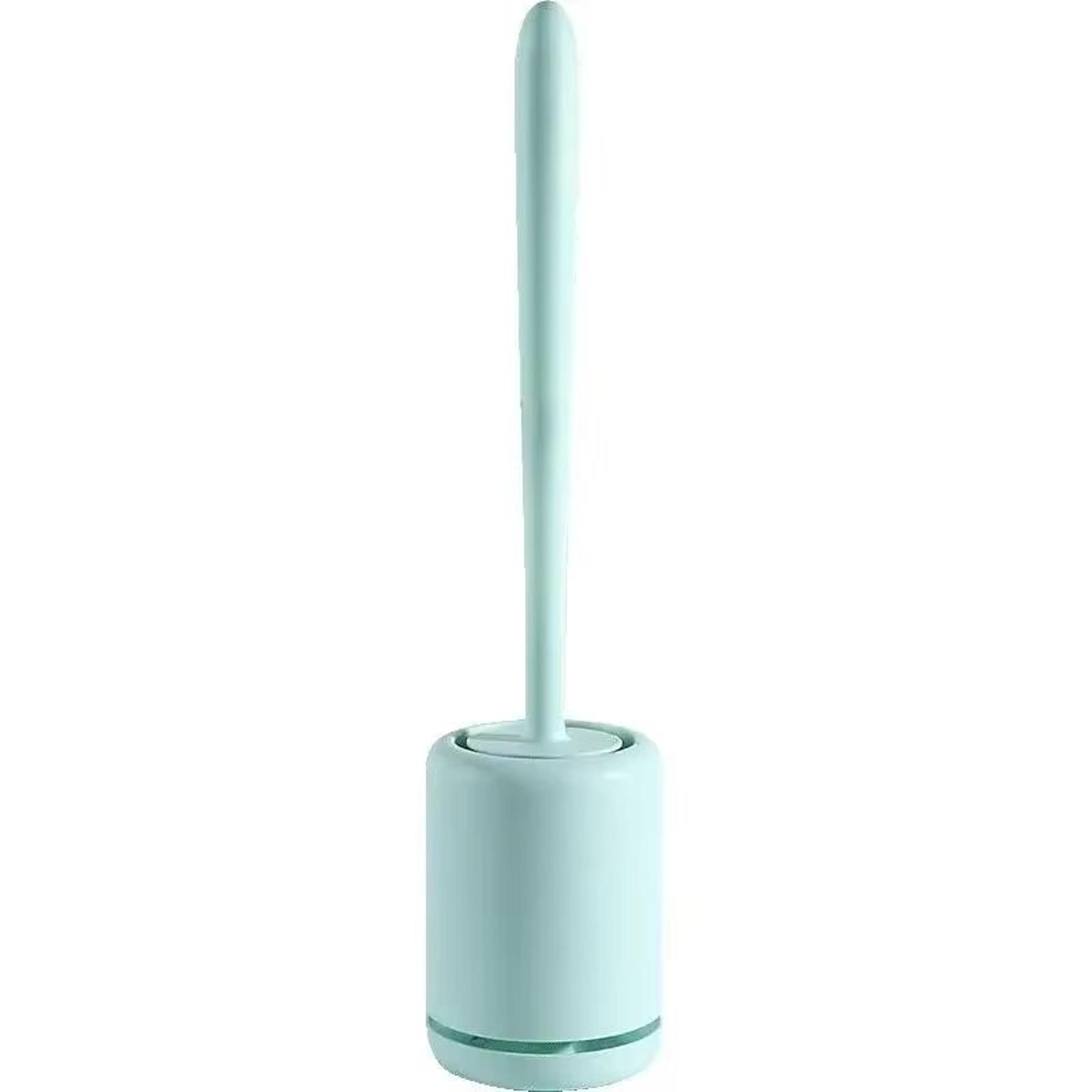 Punch Free Wall Mounted Toilet Brush Set With Long Handle And Quick Dry Base 3