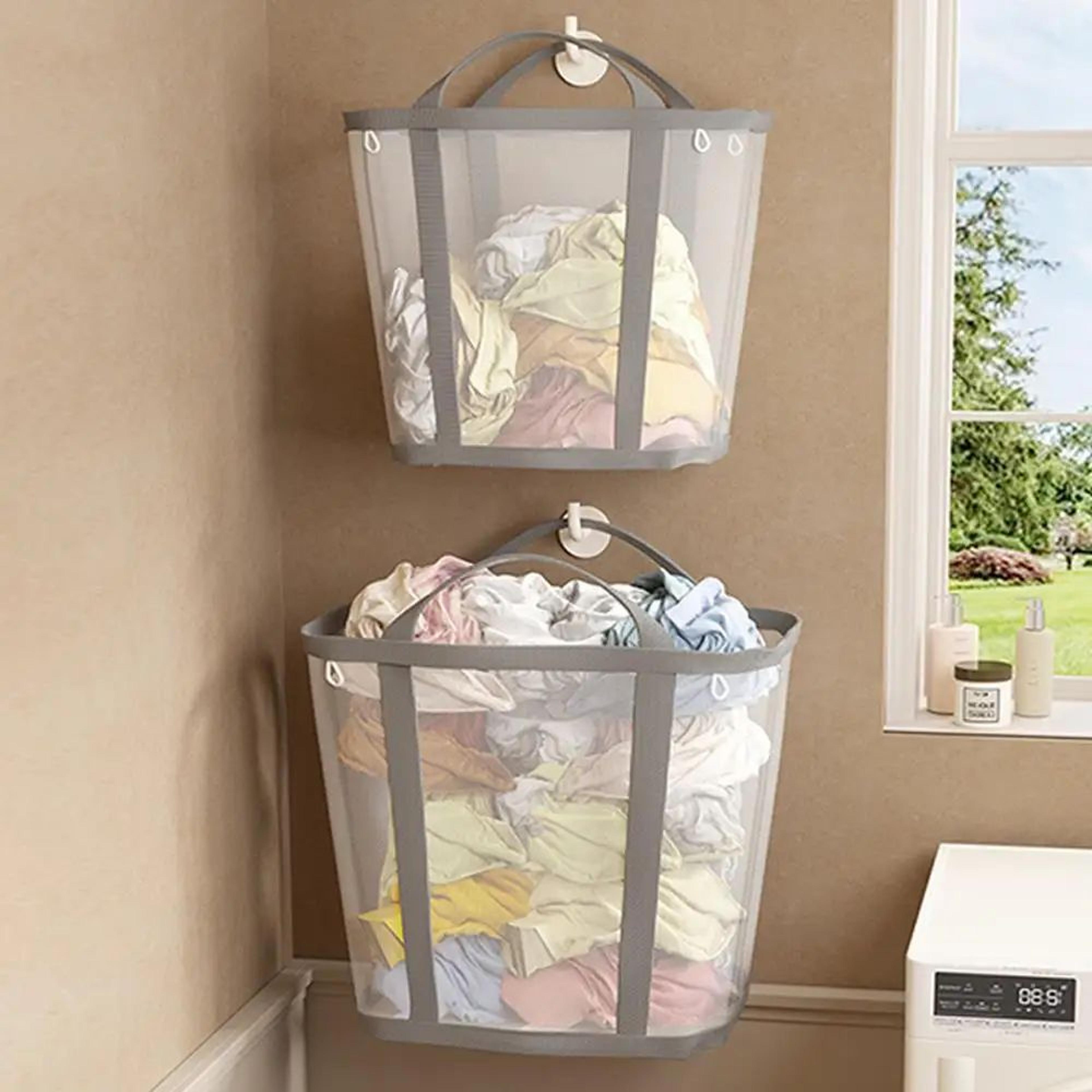 FlexiFold Laundry Basket Bag With Handles For Clothes And Toy Storage 5