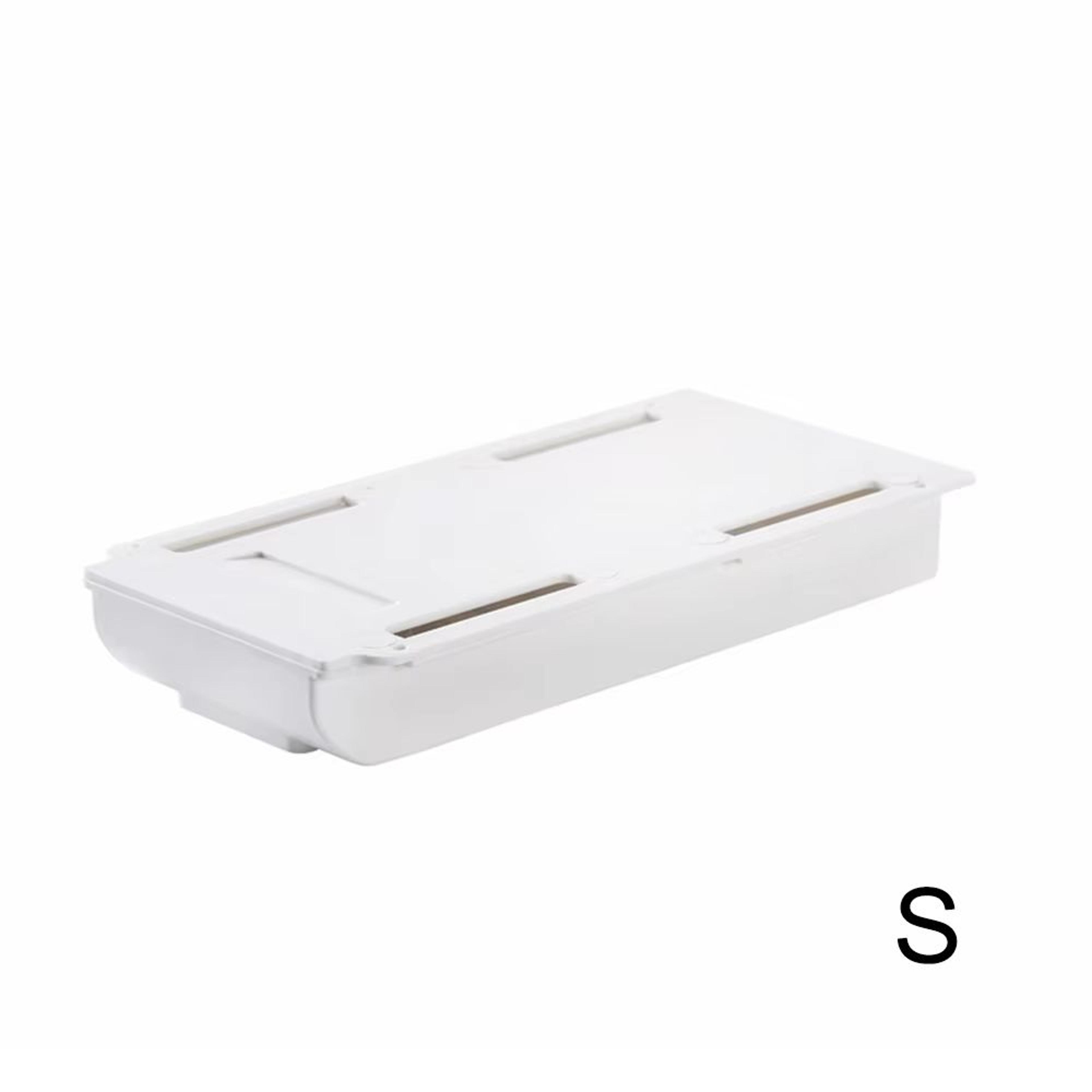 SlideHide Self Adhesive Under Desk Drawer Organizer For Hidden Storage 8
