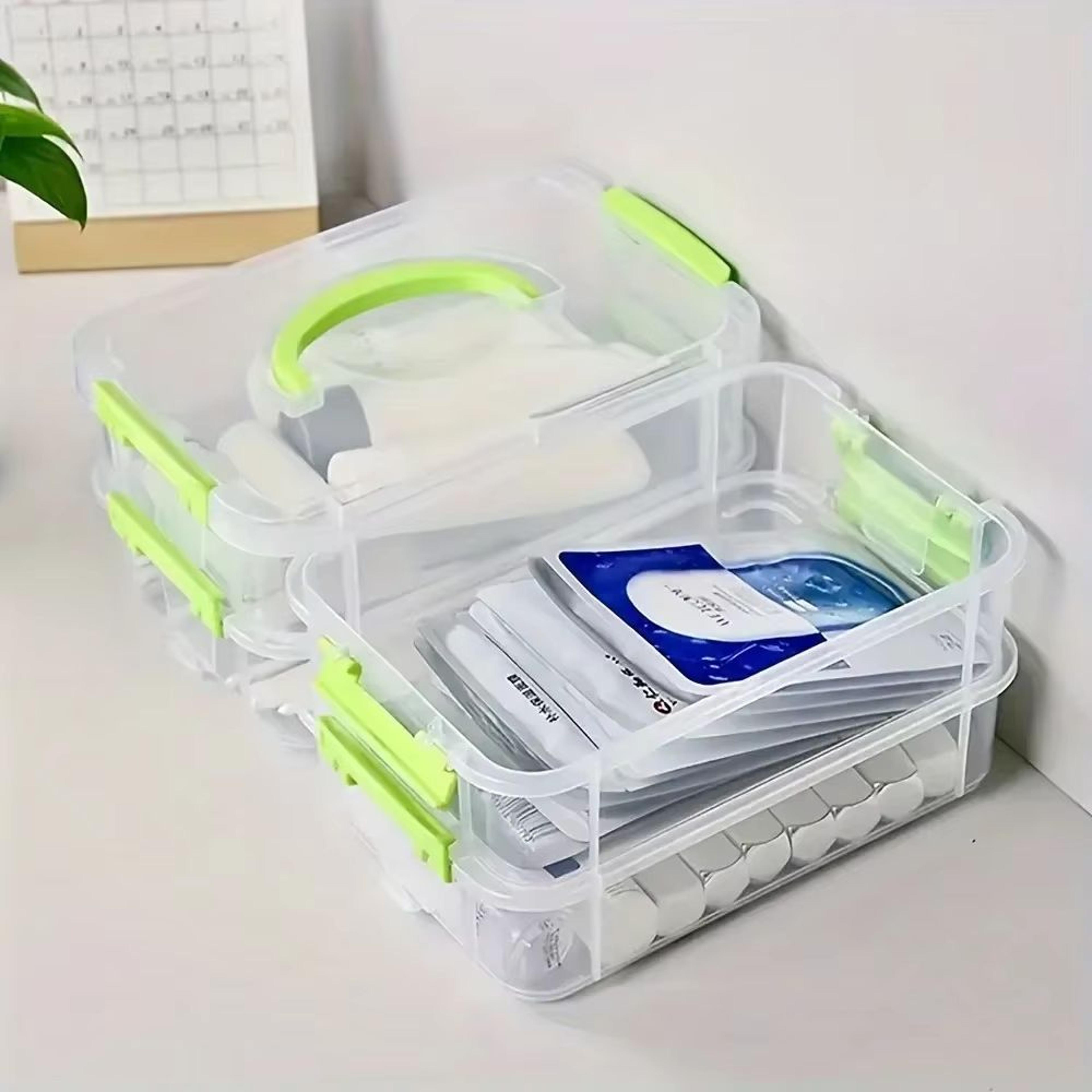 ClearStack Multi Layer Transparent Storage Box With Grid Drawers For Toys And Tools 1