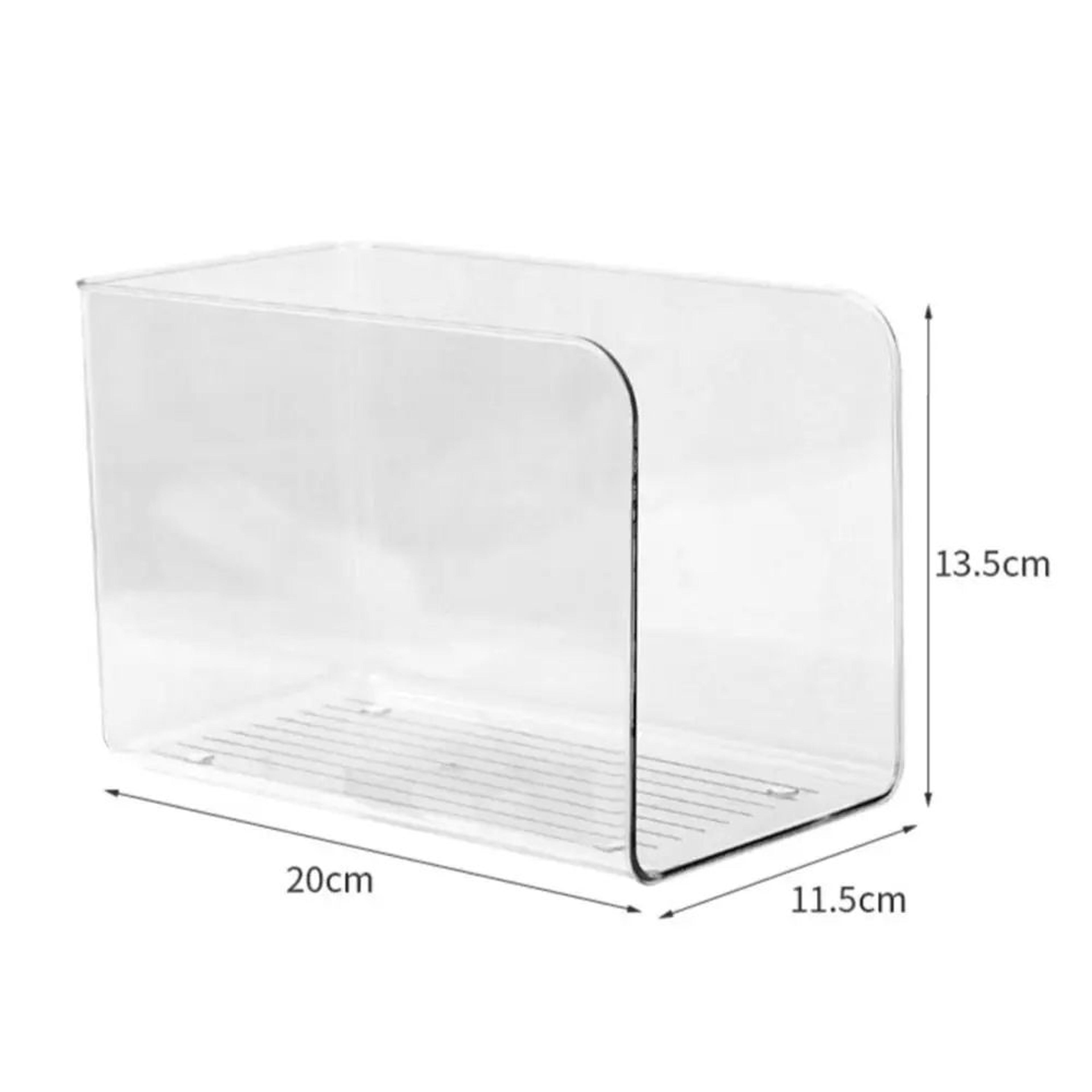 Transparent Acrylic Book Stand U Shape Desk Organizer Rack 5