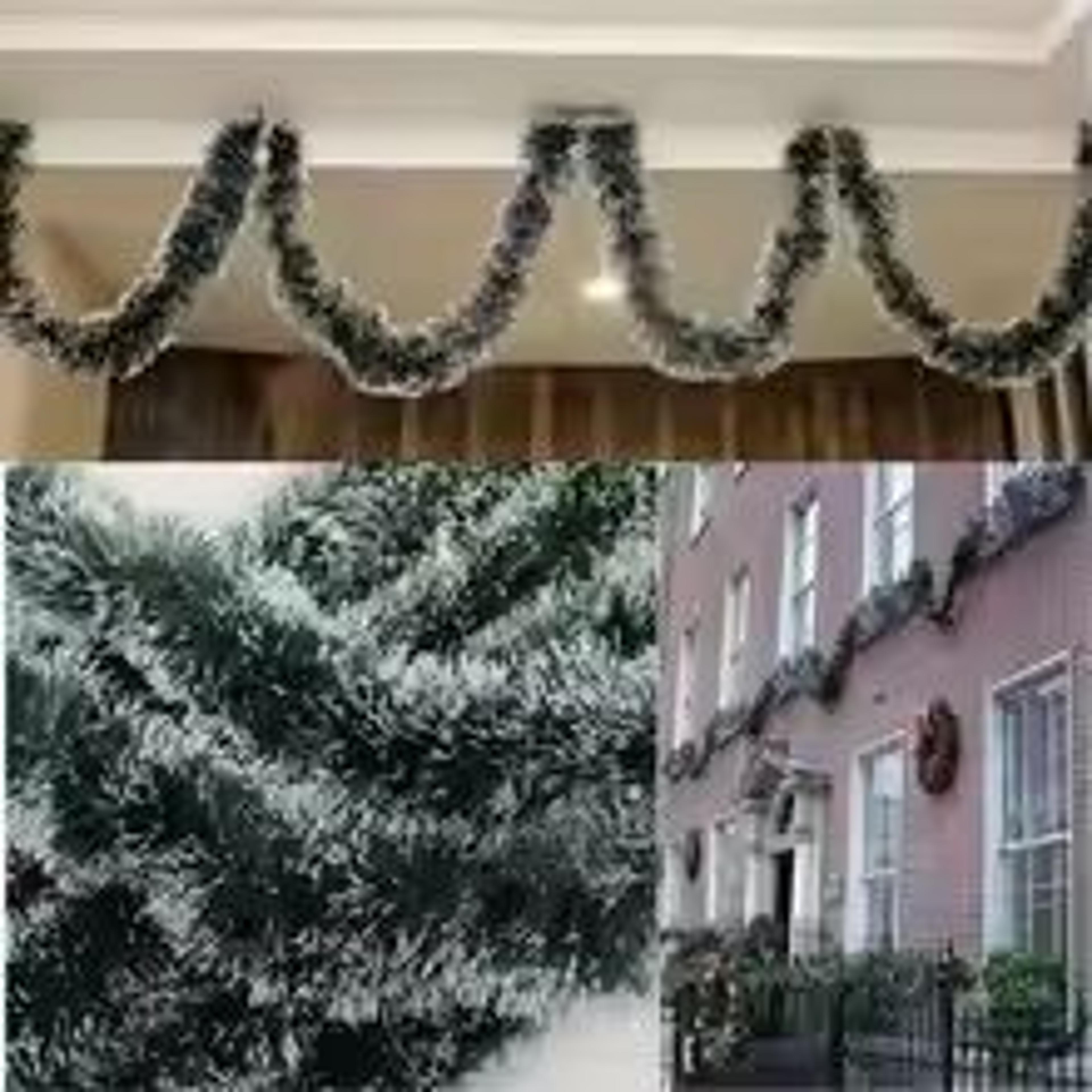 FestiveGlow 656ft Christmas Ribbon Garland For Tree Party And Home Decor 2
