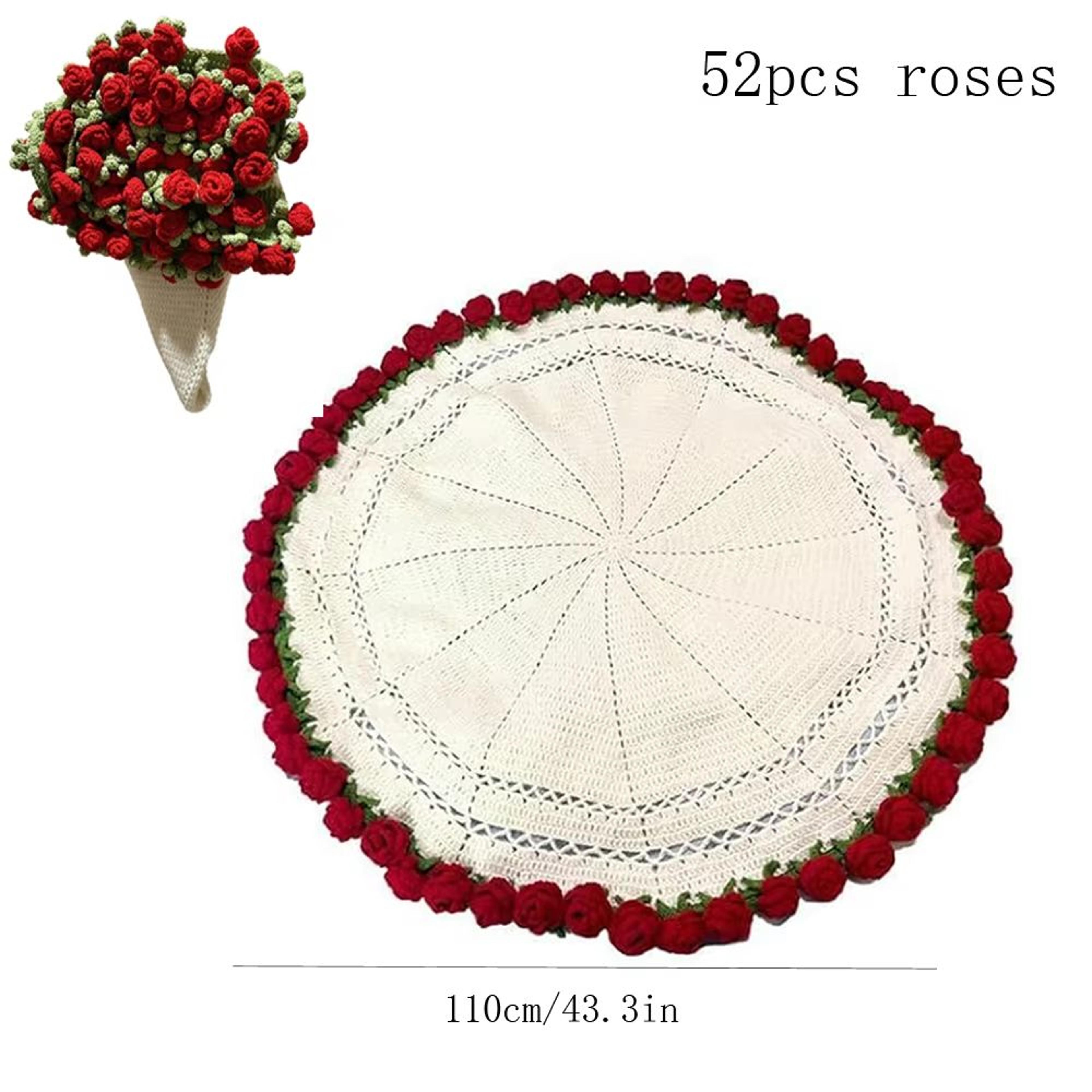 Floral Bouquet Knit Blanket Soft Lightweight Decorative Throw Gift 8