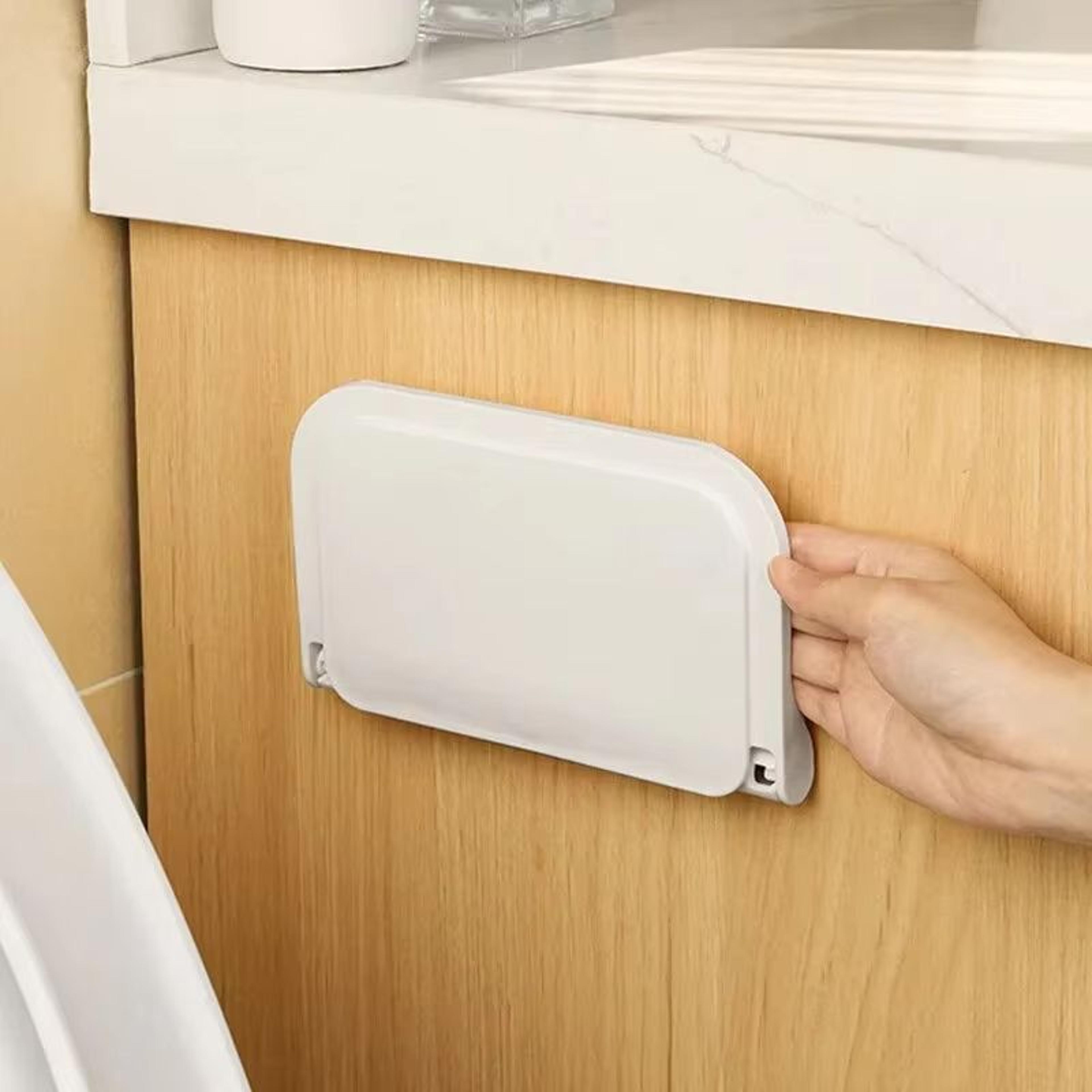 FlexFold No Drill Wall Mounted Shelf With Phone Holder And Router Storage 2