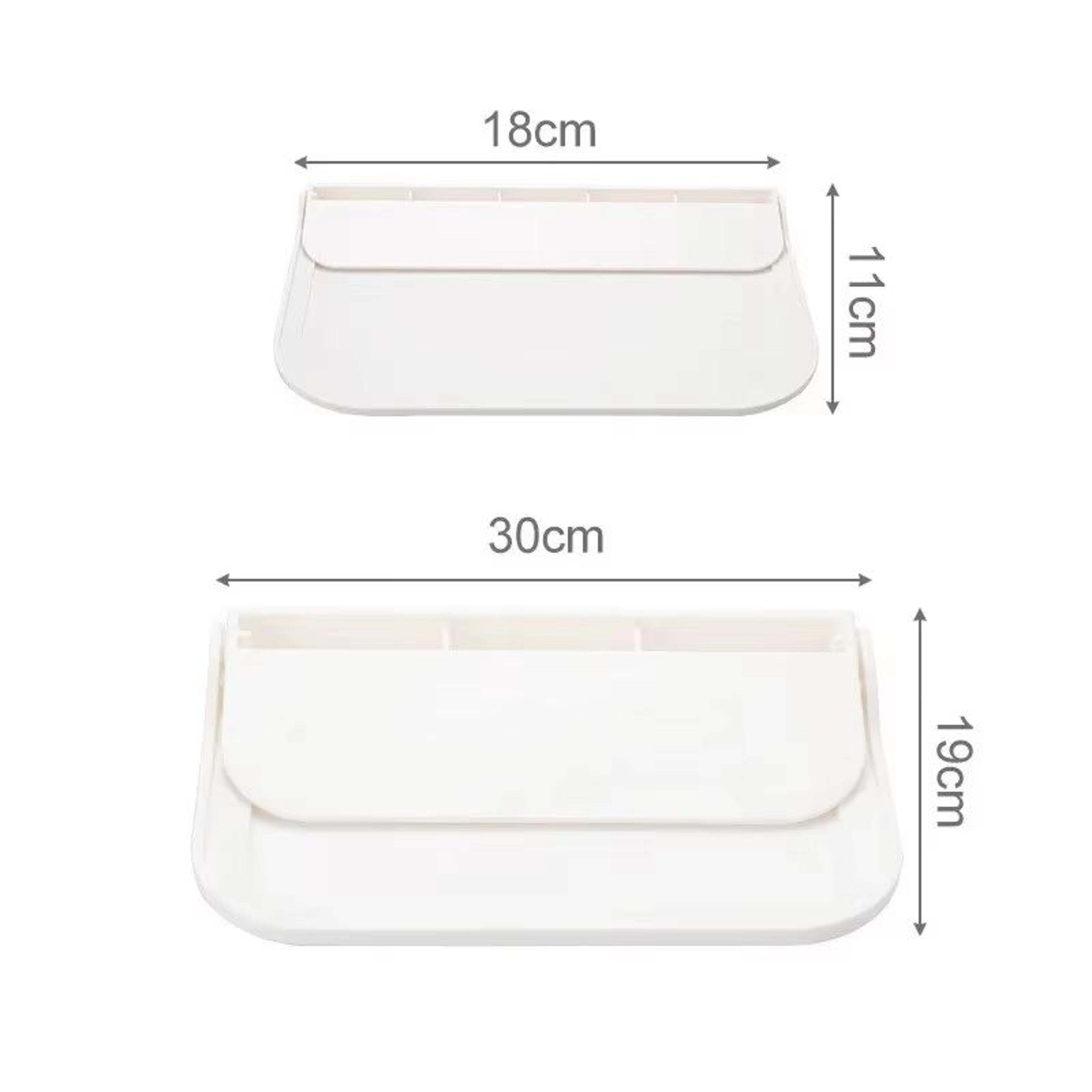 FlexFold No Drill Wall Mounted Shelf With Phone Holder And Router Storage 8