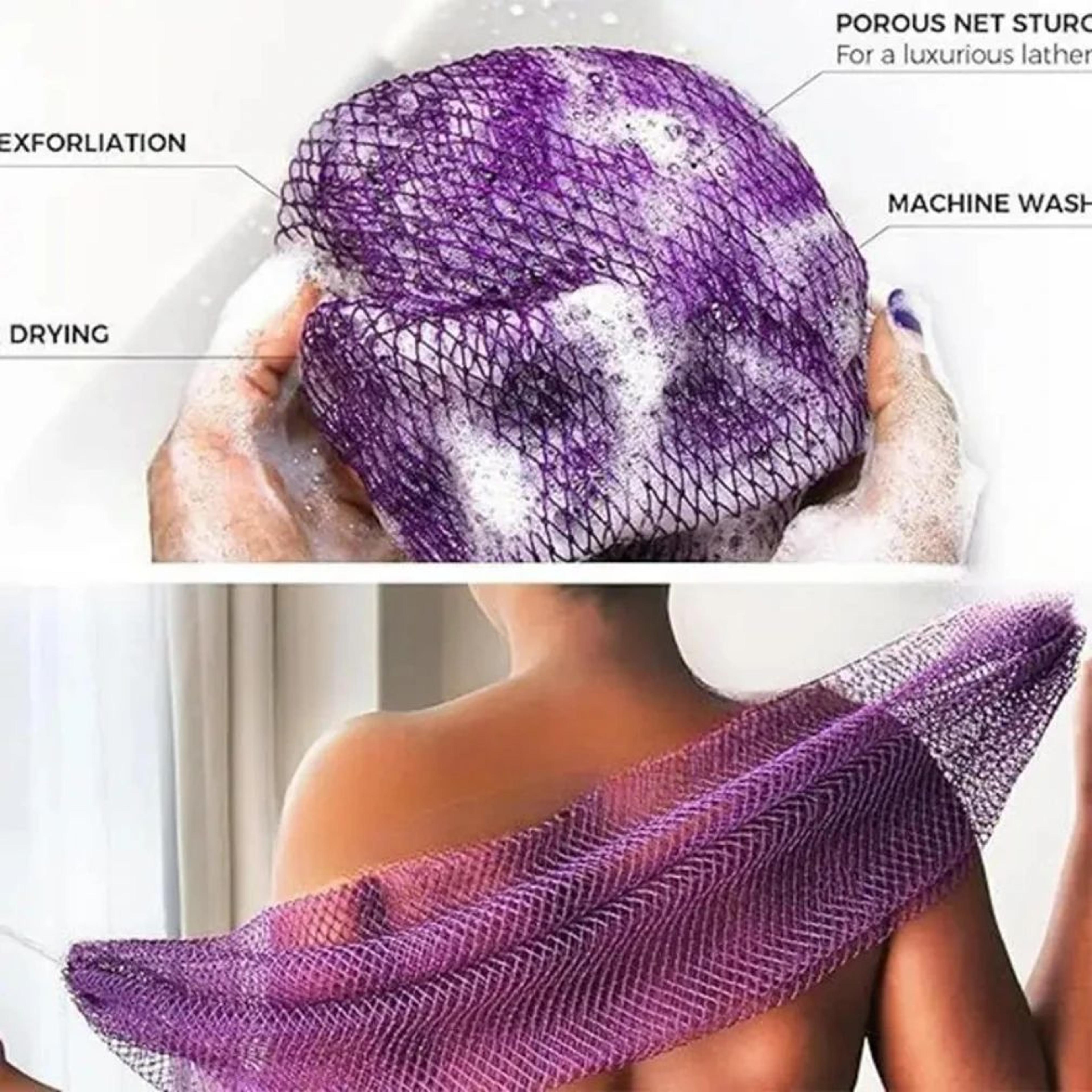 African Net Sponge Exfoliating Bath Mesh Deep Cleansing Body Scrubber 2
