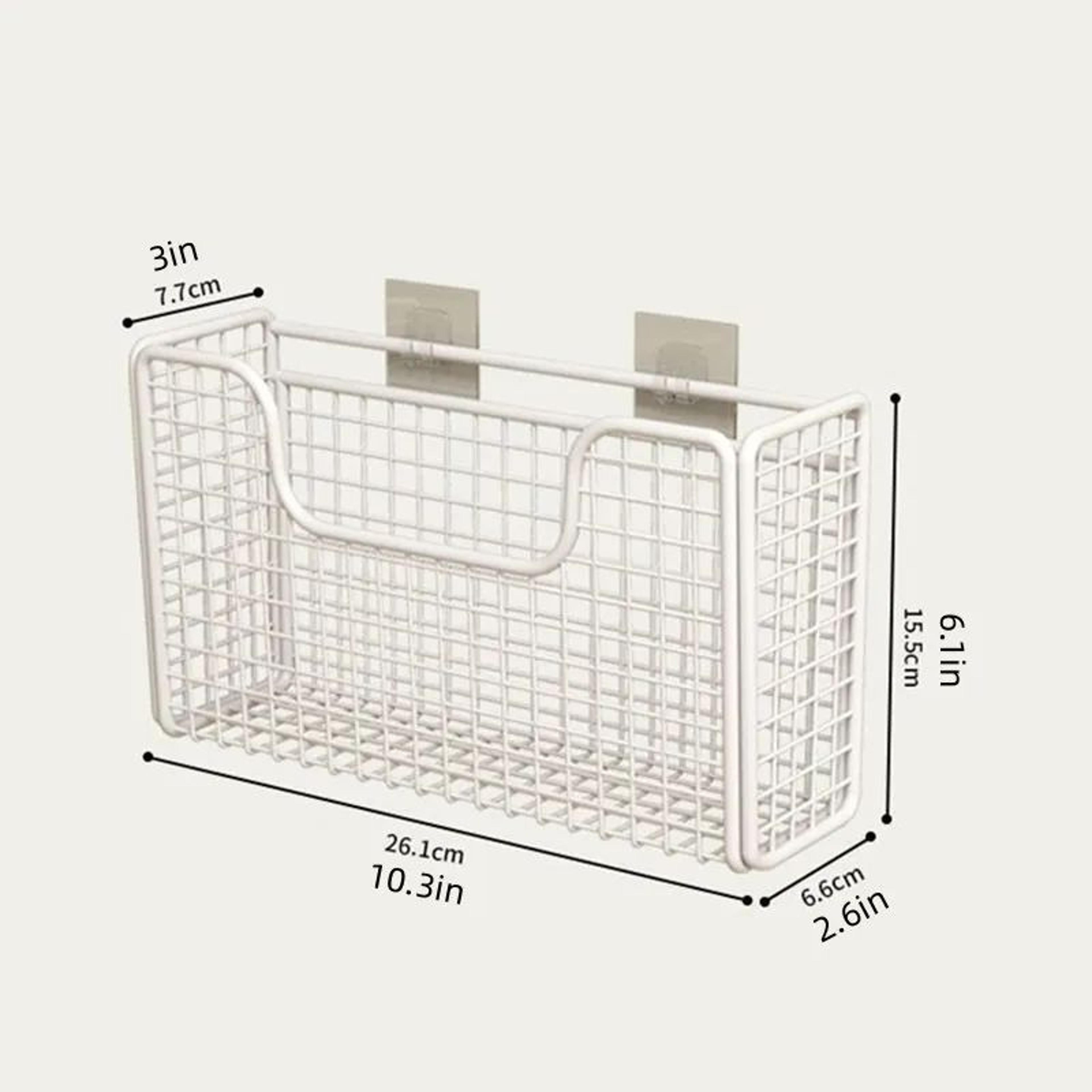 Punch Free Kitchen Cabinet Storage Rack Wall Mounted Plastic Wrap Organizer 5