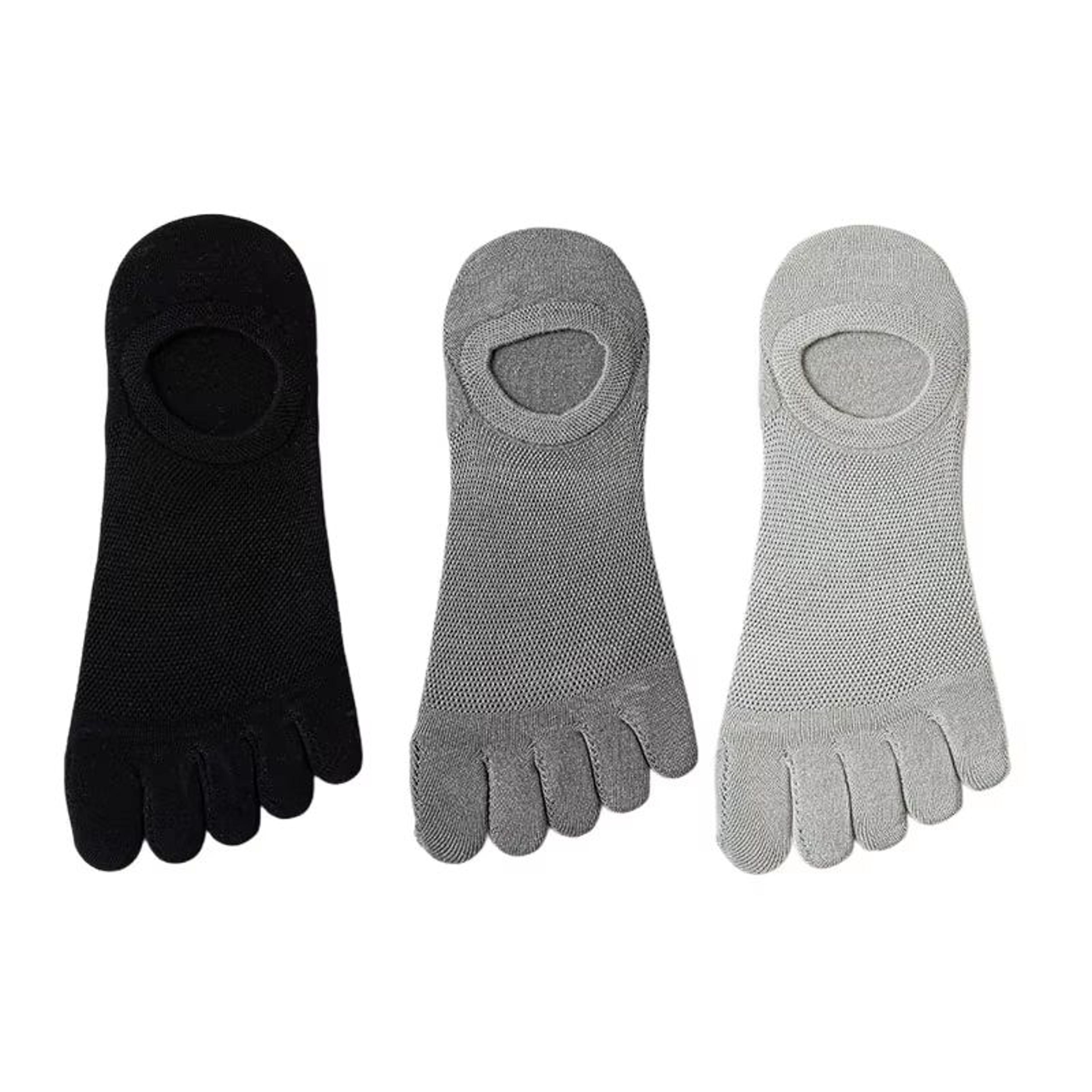 Mens Five Toe Socks Breathable Sweat Absorbing Odor Resistant Finger Socks Set 23