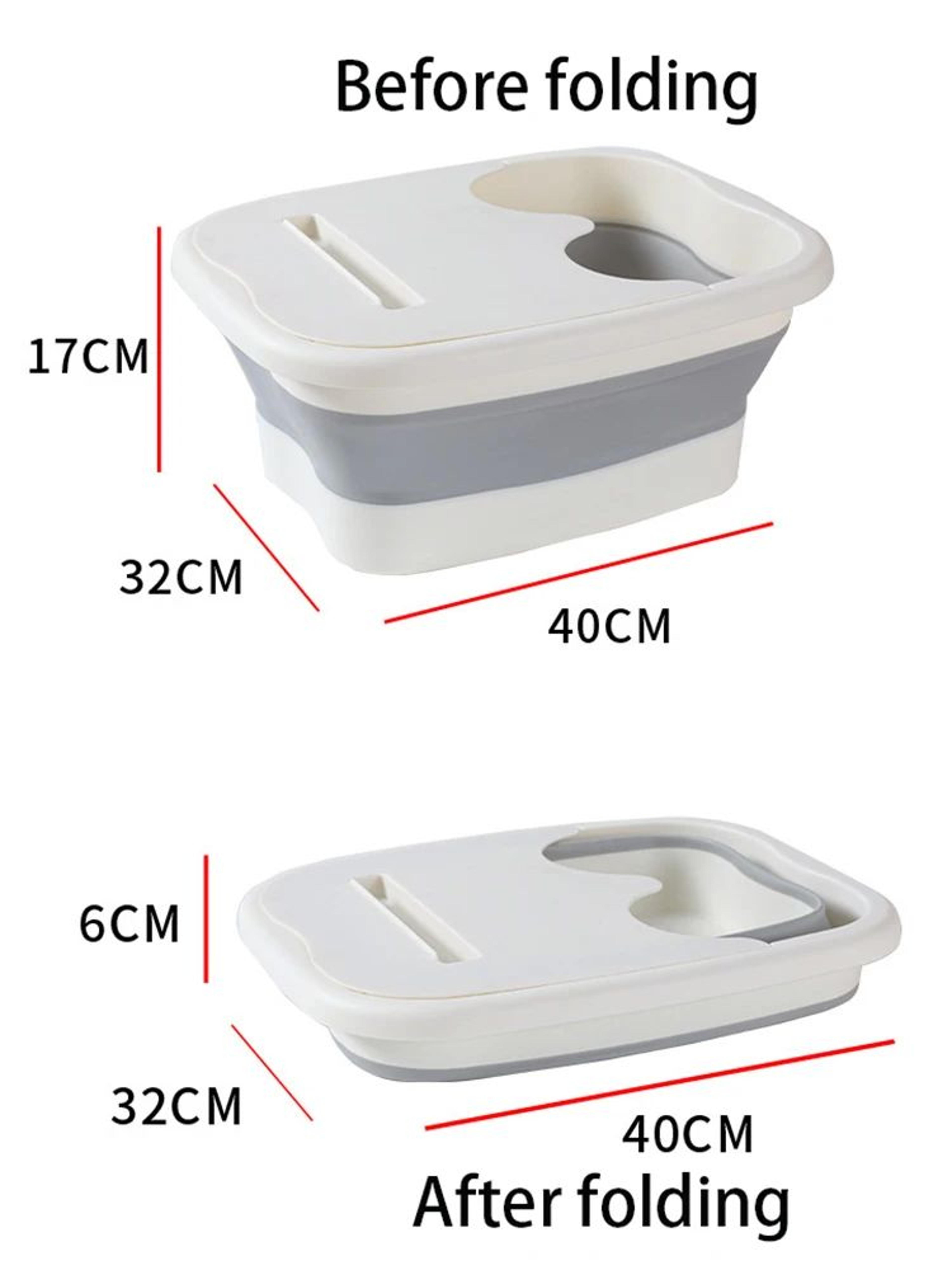 Foldable Foot Bath Bucket Portable Massage Soaking Basin Collapsible Spa Foot Tub 3