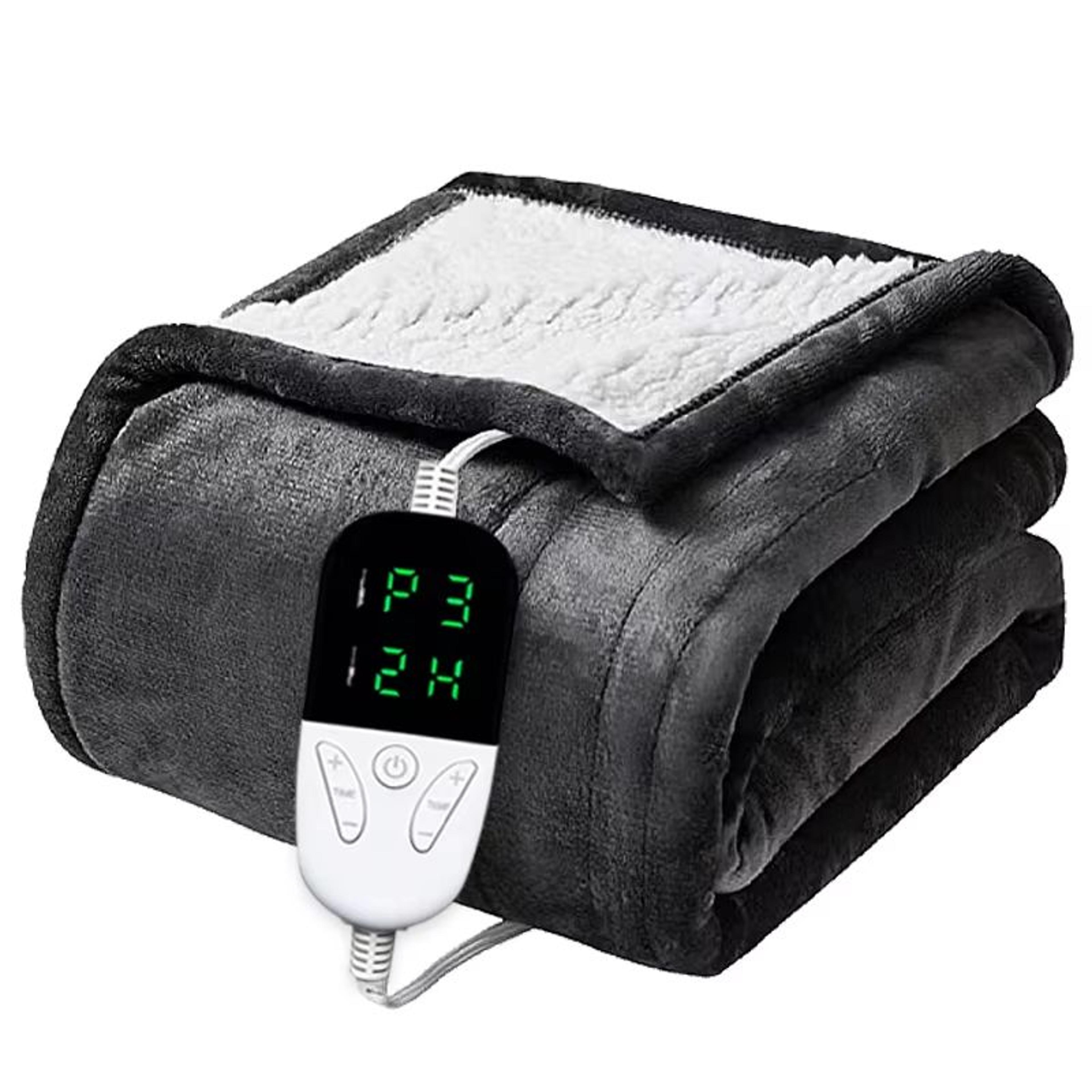 Electric Heated Throw Blanket Soft Plush 6 Heat Levels Auto Shut Off Safety Protection 5