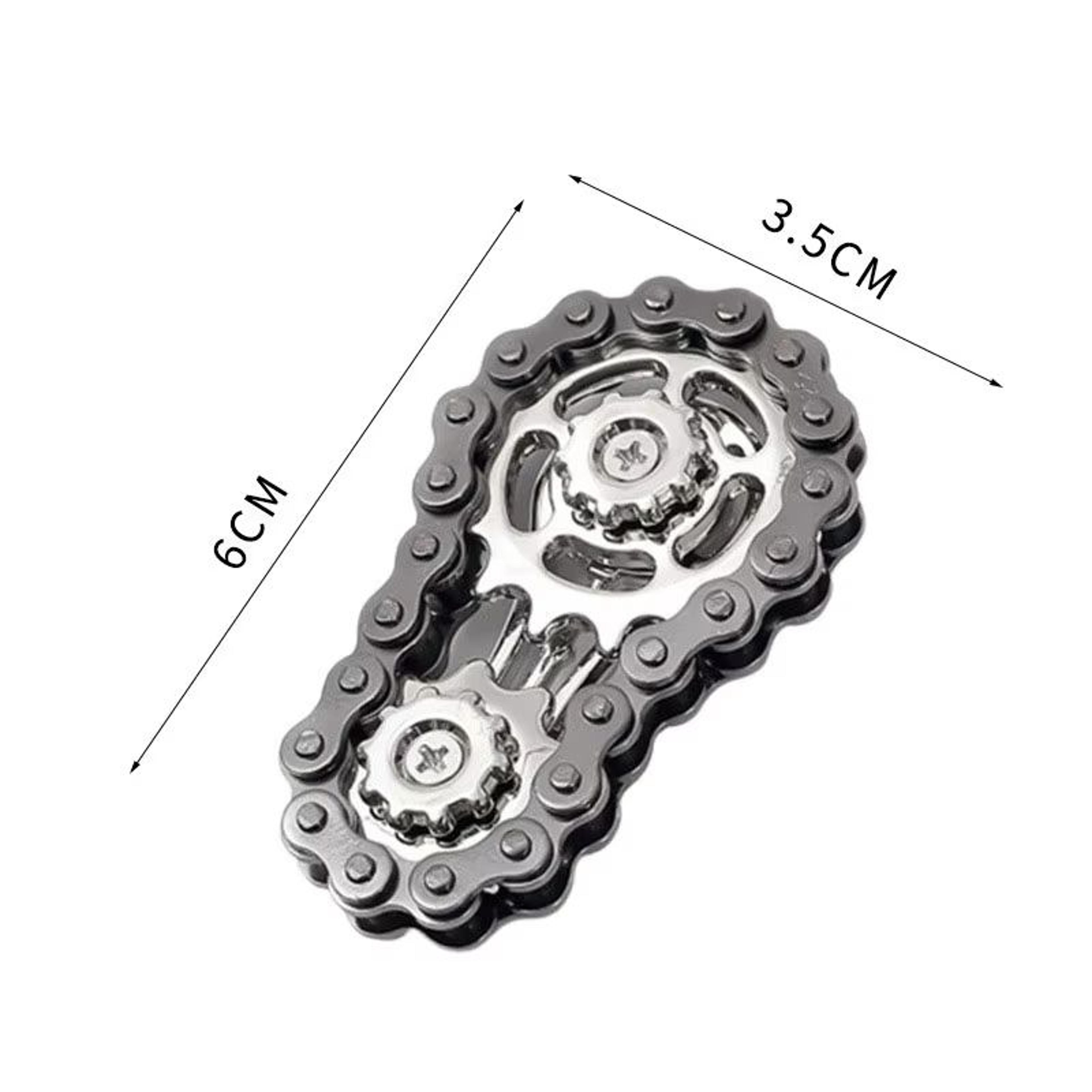 Metal Bike Chain Fidget Spinner Sprocket Gyro Stress Relief EDC Focus Toy 8