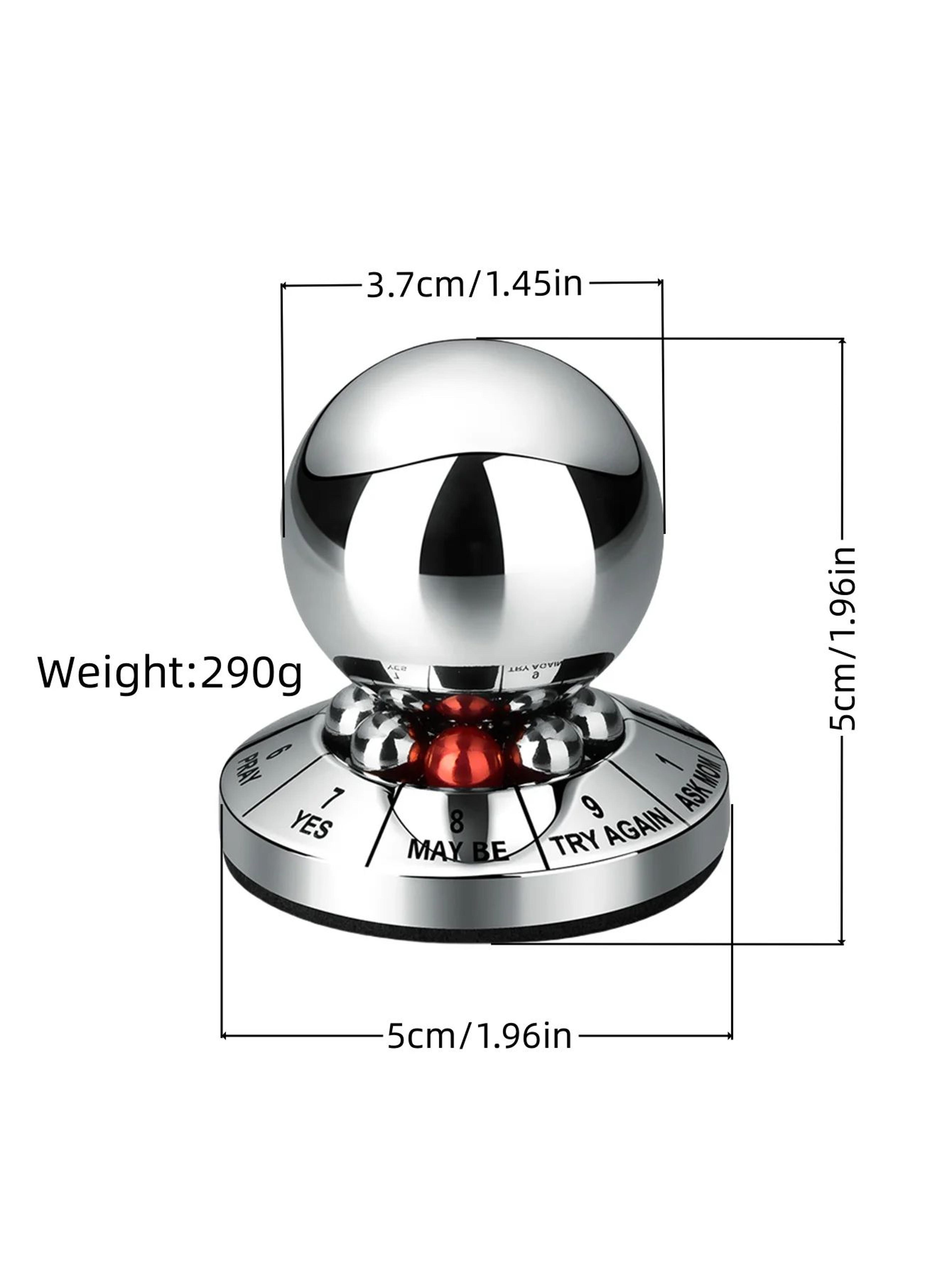 Metal Prophecy Decision Ball Spinner Desk Toy Stress Relief Fate Picker Gadget 4