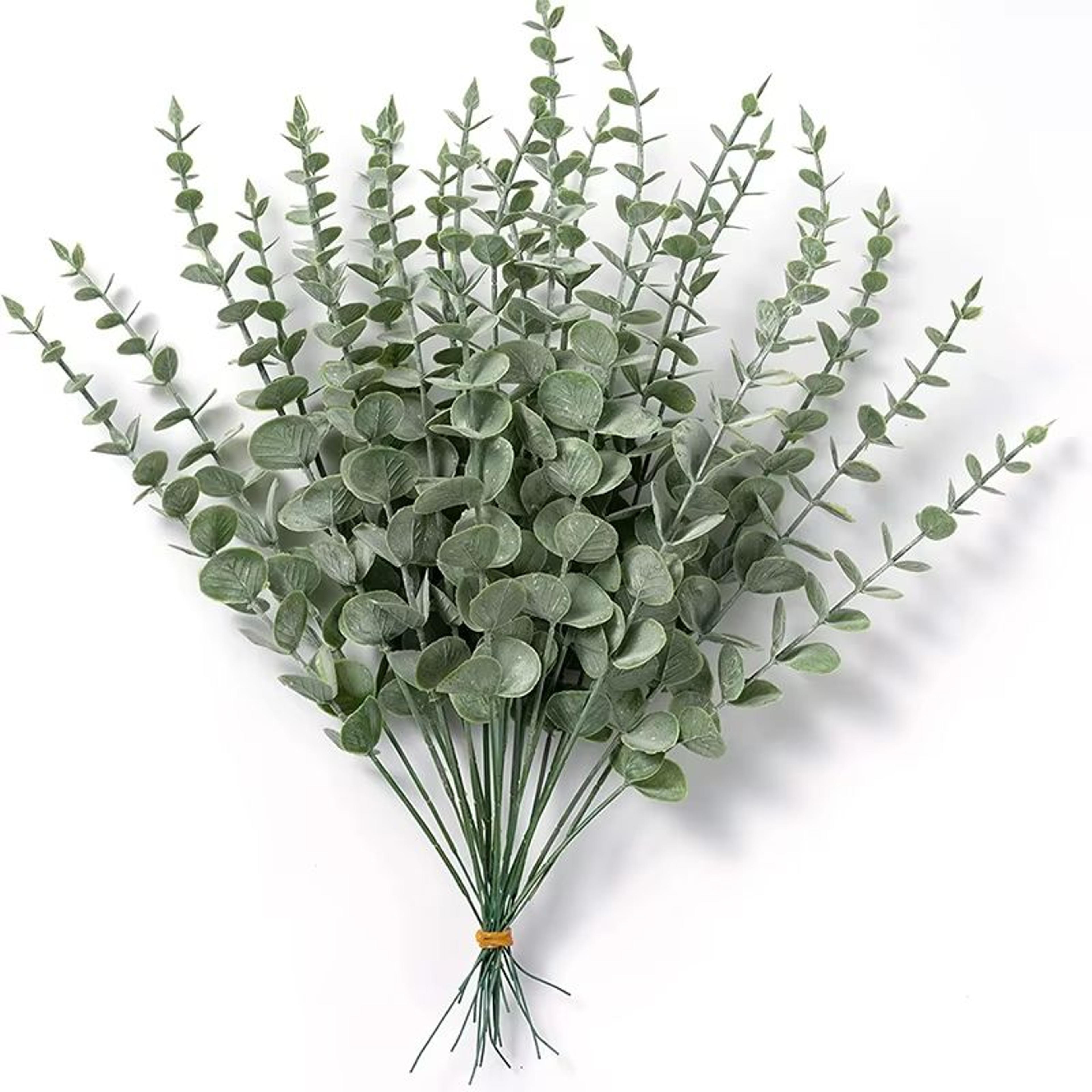 20pcs Artificial Eucalyptus Stems Faux Greenery Branches For Wedding And Home Decor 7