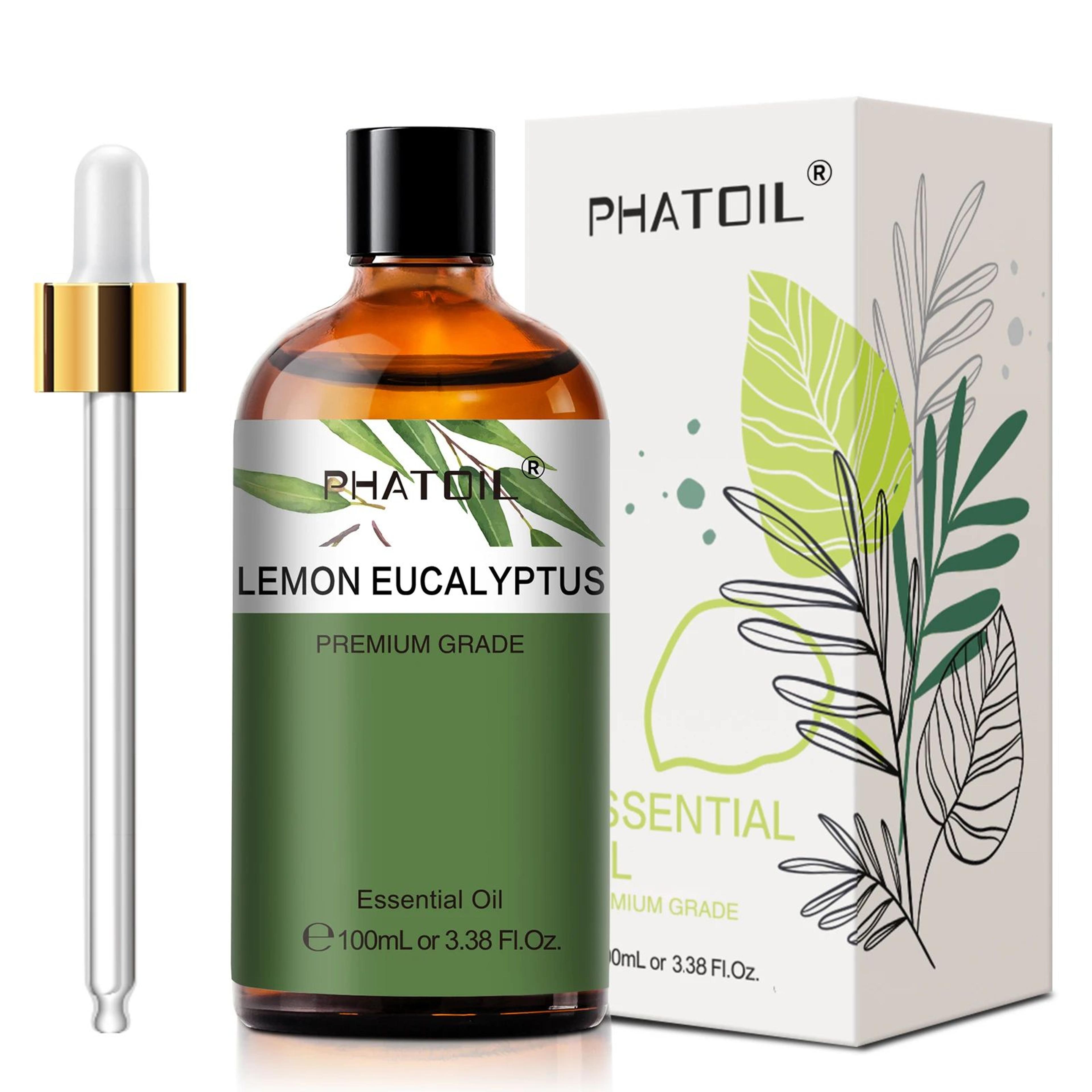 PHATOIL 100ml Essential Oil Set  Eucalyptus Lavender Vanilla Jasmine Lemon  Bergamot For Aromathera 29