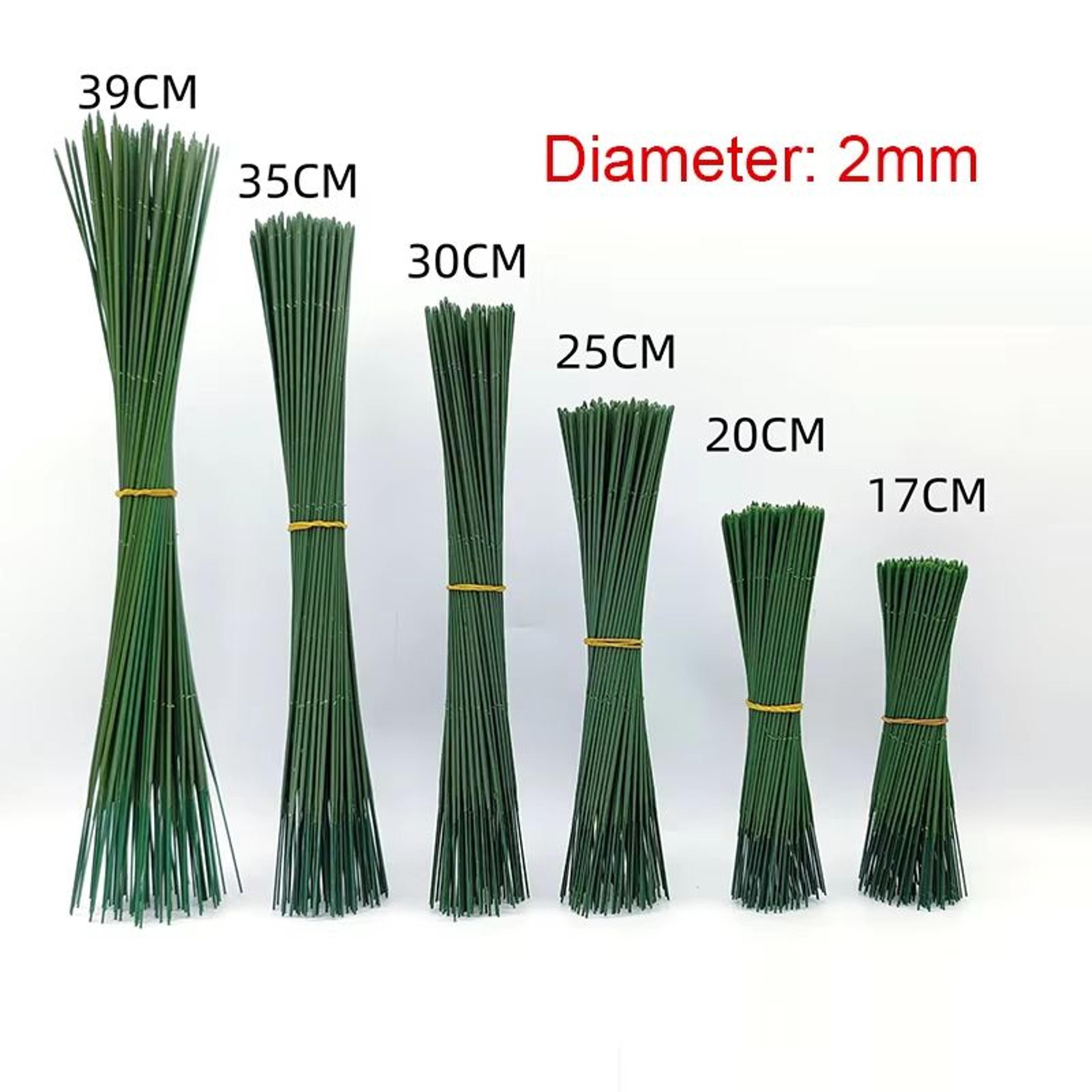 100PCS Artificial Flower Stems For DIY Crafts Hydrangea Rose Floral Rod Set 2