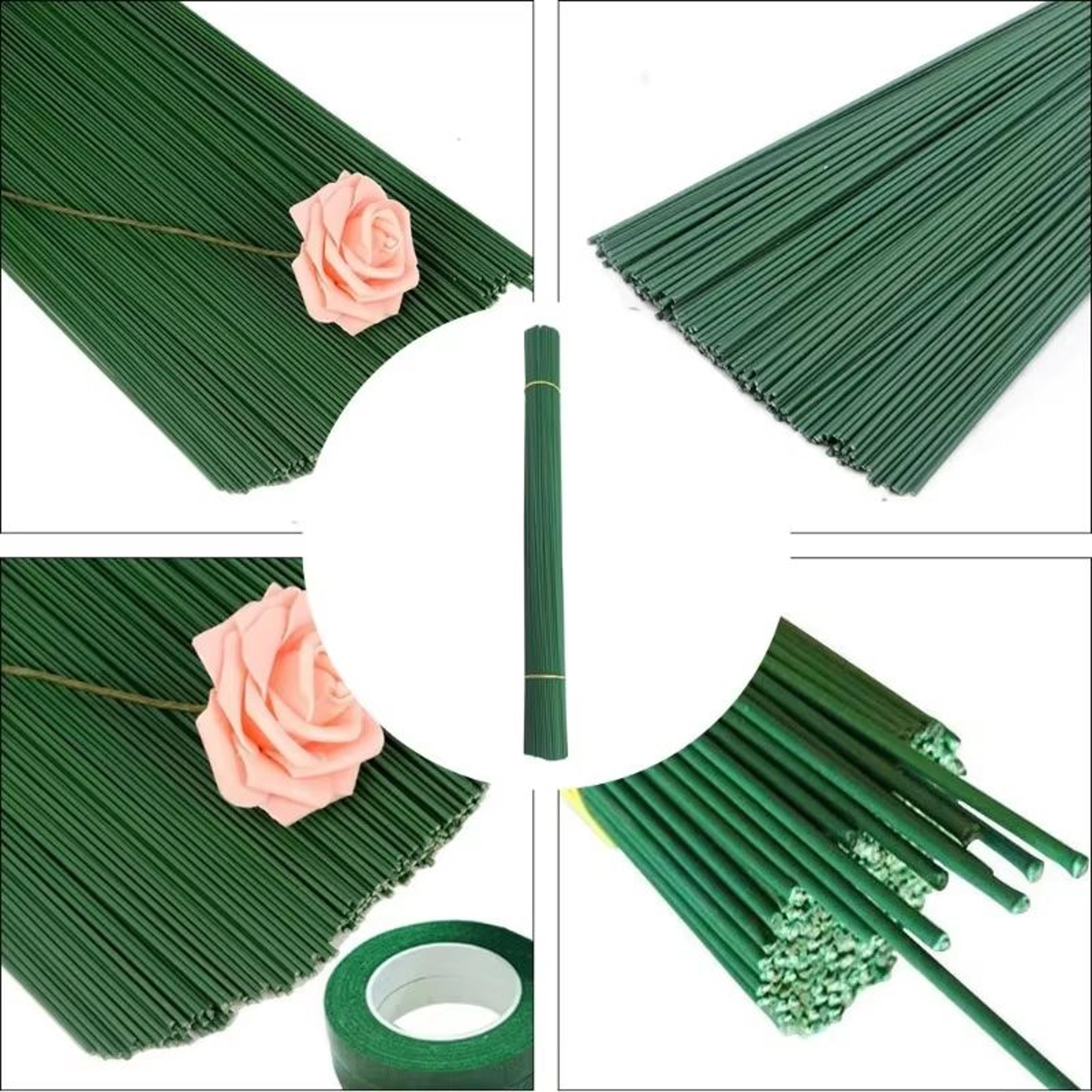 100PCS Bendable Floral Wire Stems For DIY Crafts Artificial Flower Rod Set 5