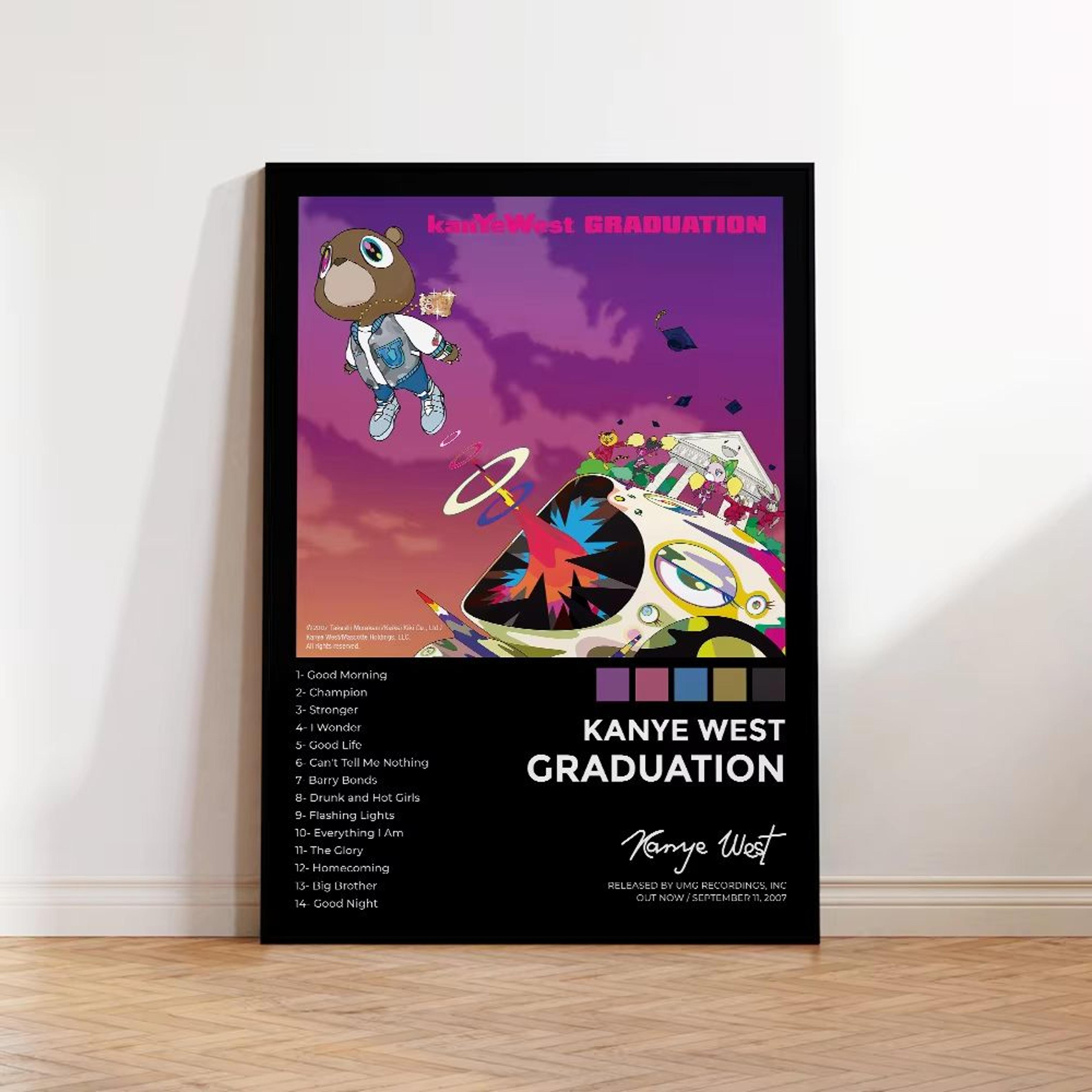Kanye West Album Canvas Poster Aesthetic Hip Hop Wall Art For Bedroom And Living Room 9