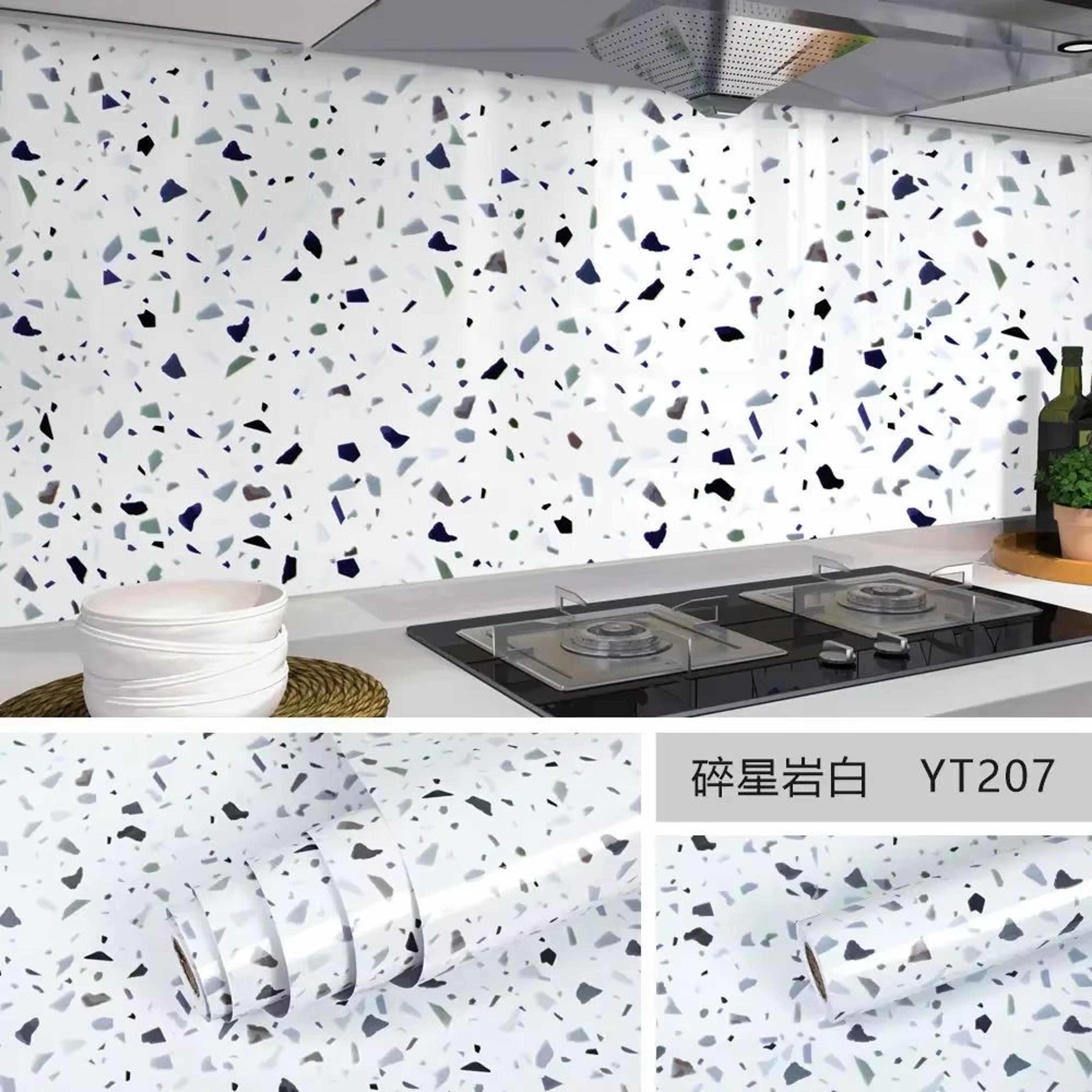 Marble Peel And Stick Wallpaper Waterproof Self Adhesive Kitchen Wall Sticker Roll 19