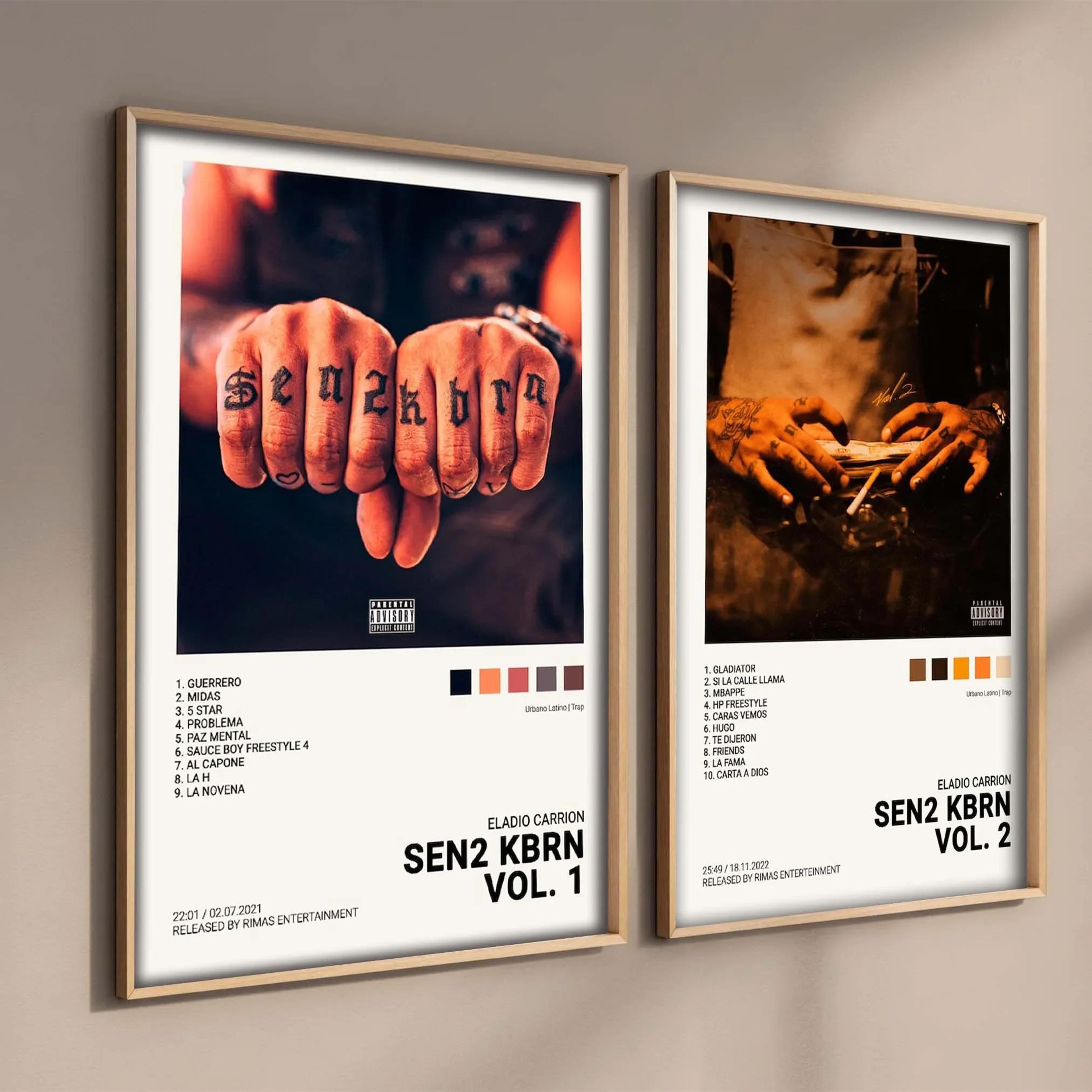 Latin Rapper Album Cover Canvas Poster Wall Art For Aesthetic Room Decor 3