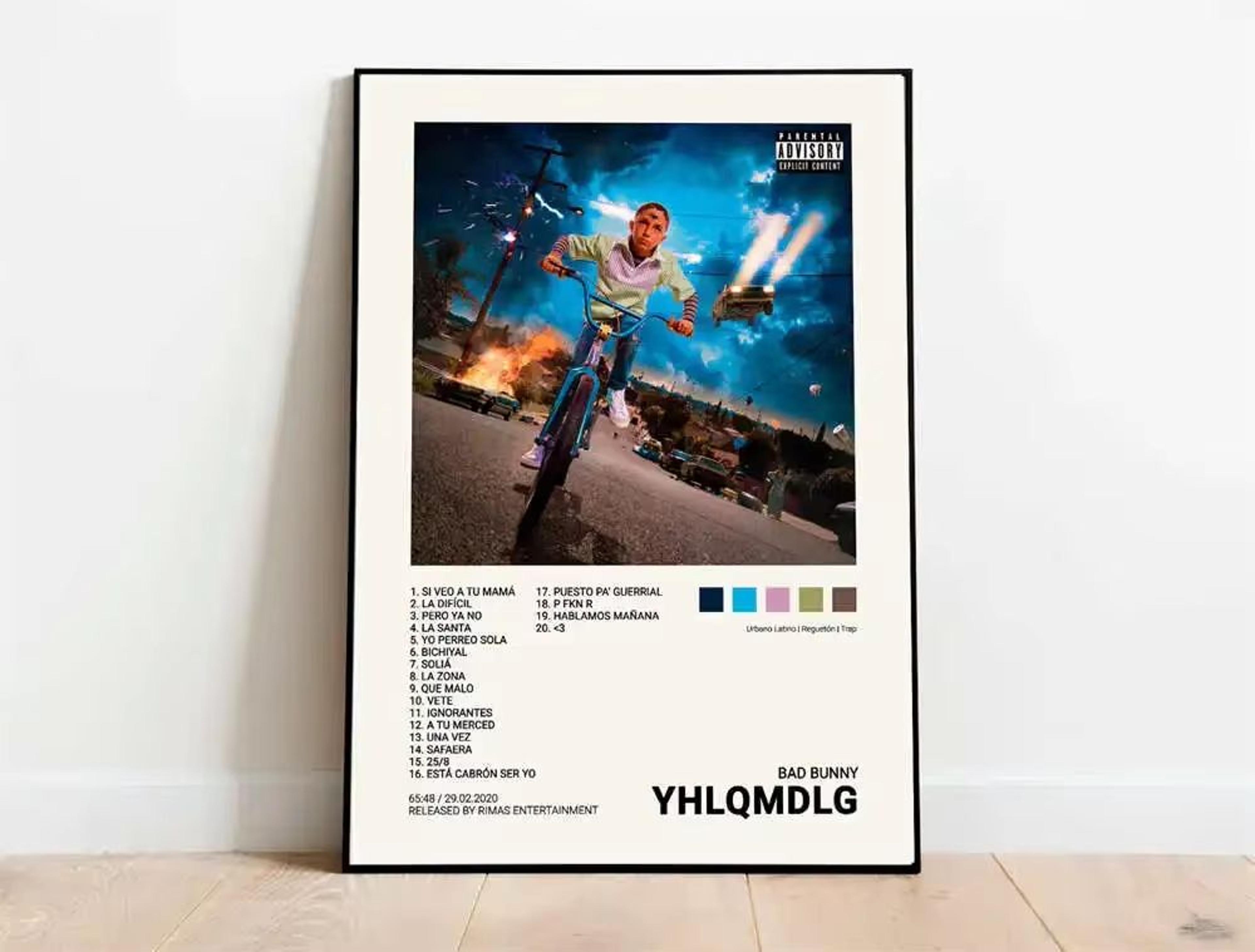 Latin Rapper Album Cover Canvas Poster Wall Art For Aesthetic Room Decor 8