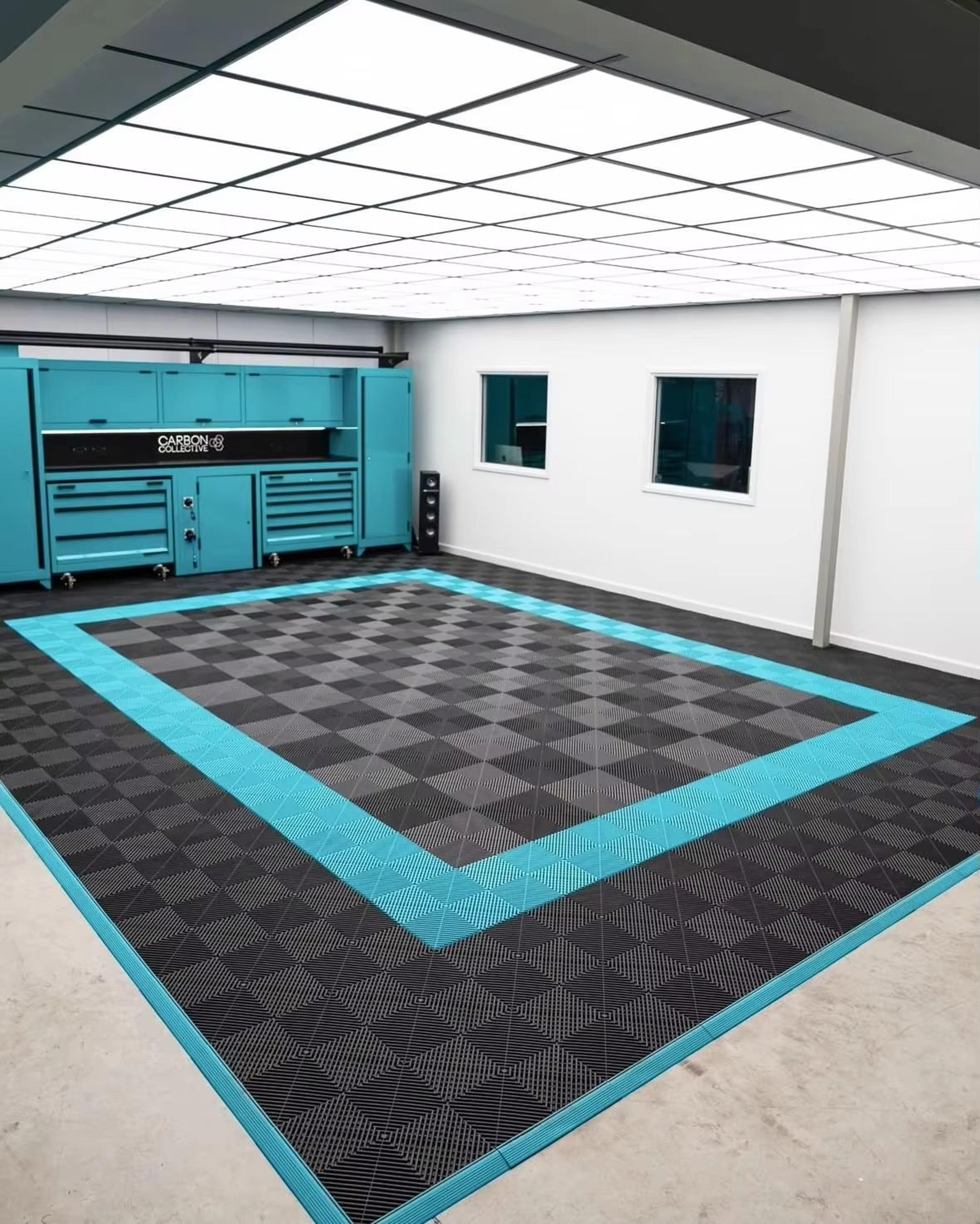 Interlocking Garage Floor Tiles Vented Modular Flooring System 4