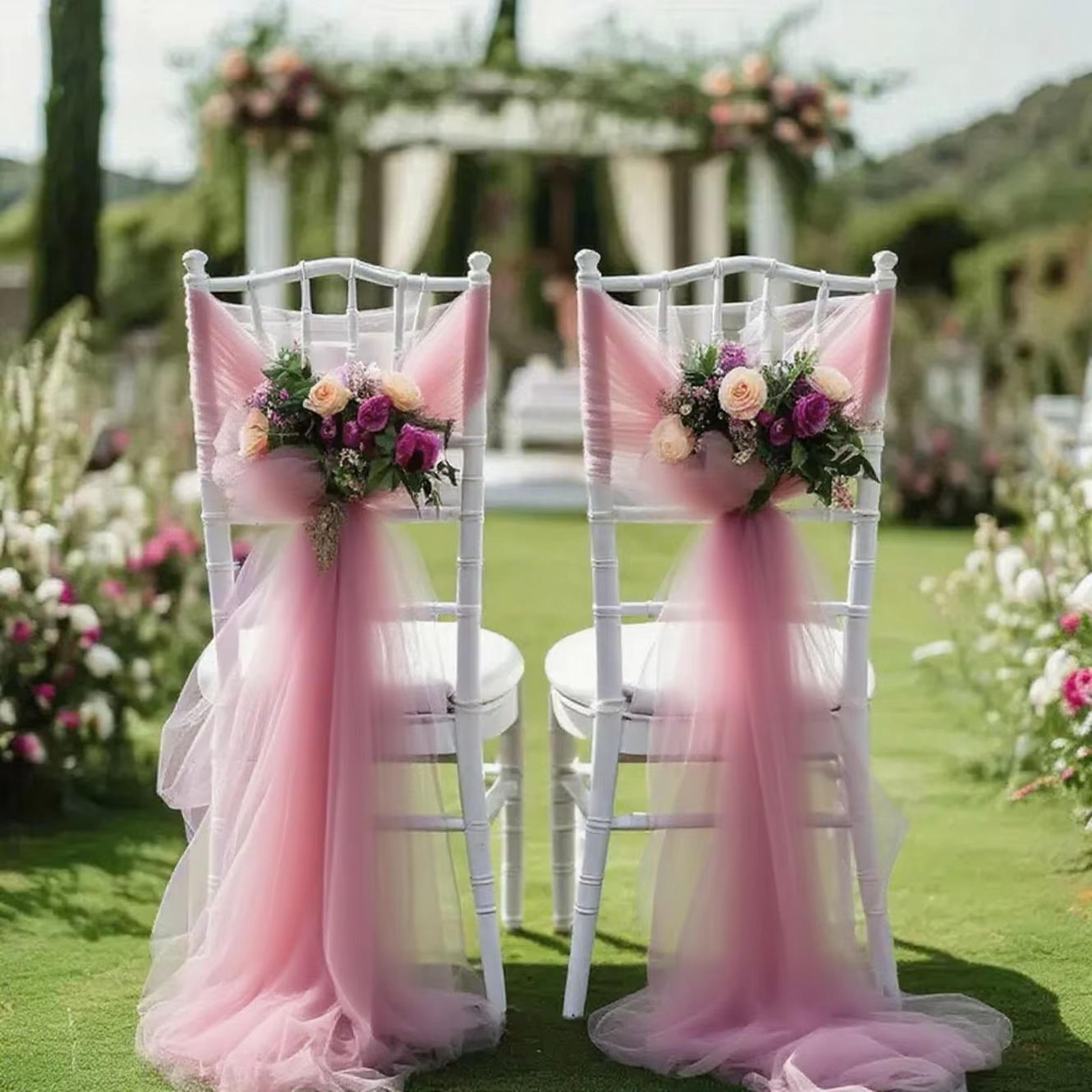 Sheer Gauze Table Runner 10 Ft Romantic Wedding  Party Decor 5